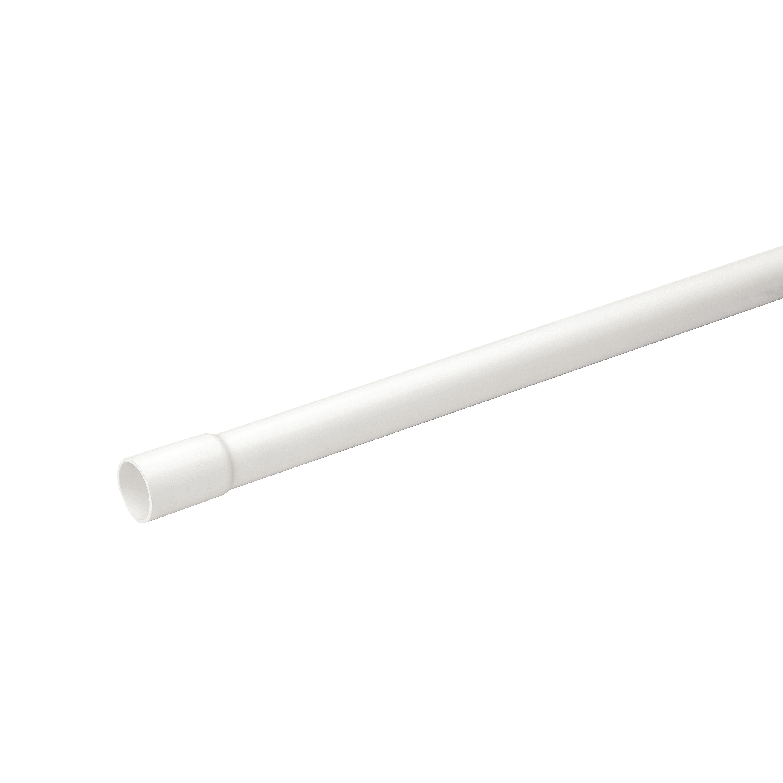 Schneider Electric - Mureva Tube - conduit rigide tulipé PVC blanc - Ø20mm/3m - au mètre linéaire
