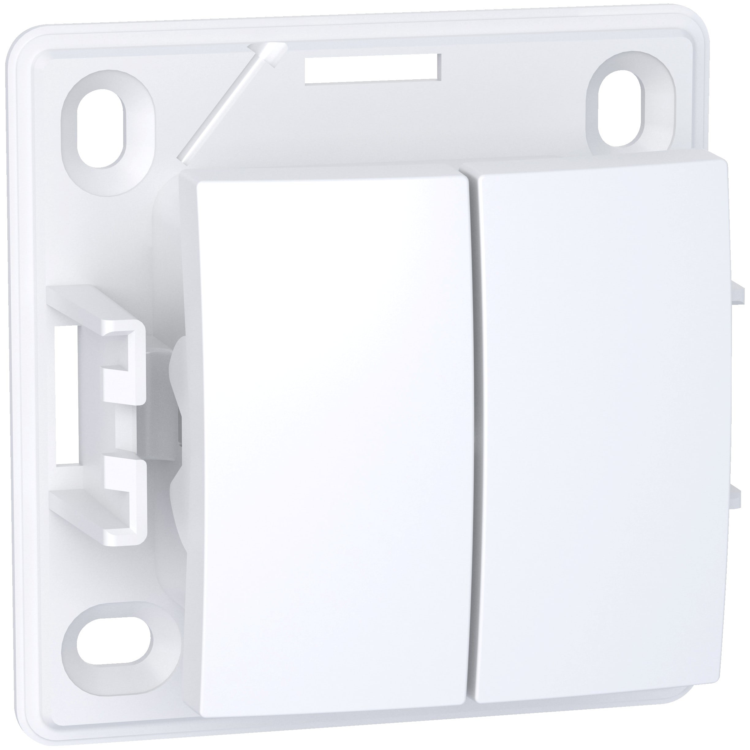 Schneider Electric - Alréa, Double va-et-vient, blanc polaire