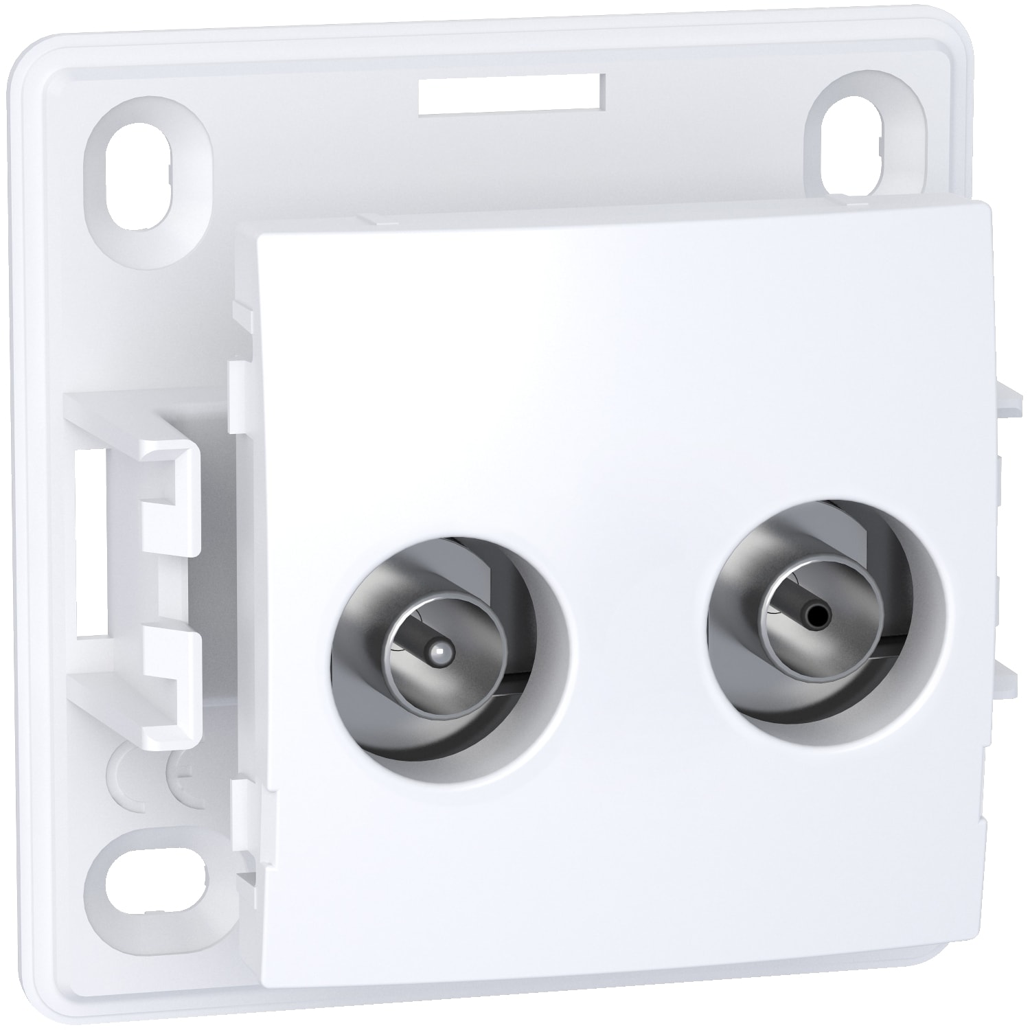 Schneider Electric - Alréa, Prise TV FM VR sur FM, blanc polaire