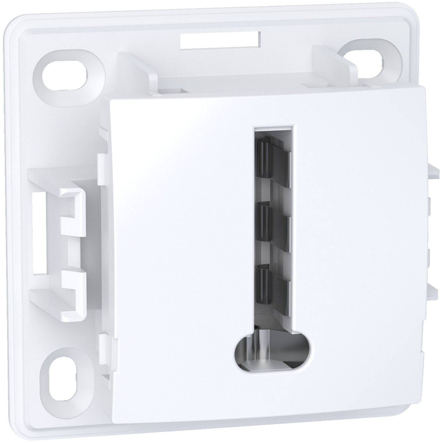 Schneider Electric - Alréa, Conjoncteur téléphonique 8 plots, blanc polaire