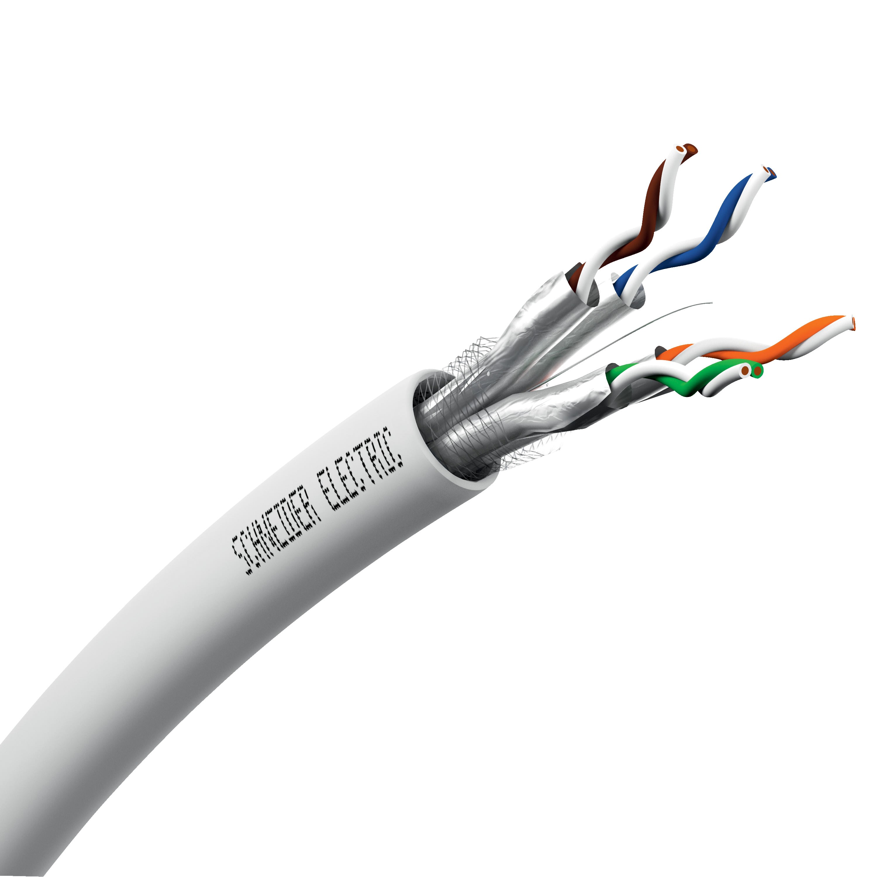 Schneider Electric - Actassi - cable CL-MNC - Cat7A S-FTP C - 4paires - bleu - au metre lineaire