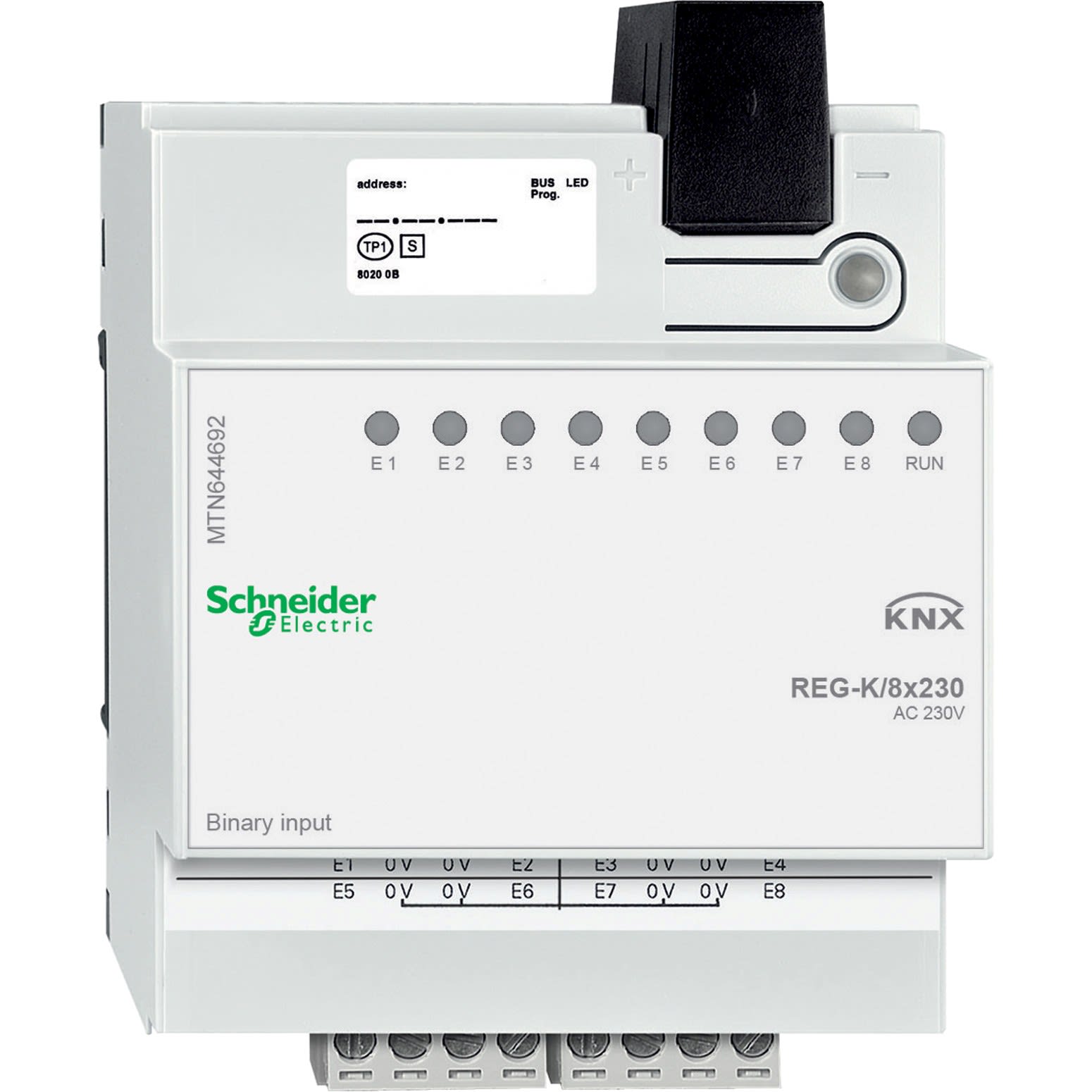 Schneider Electric - KNX - module d'entrée binaire KNX 8x230V