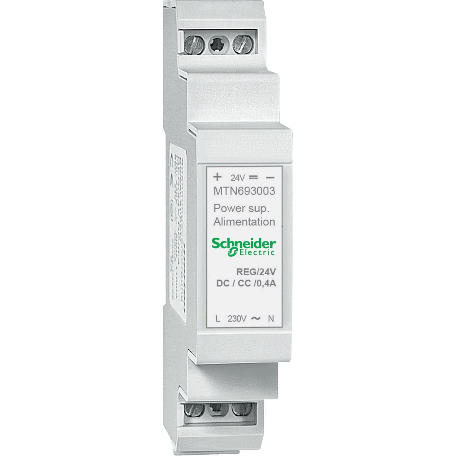 Schneider Electric - KNX - alimentation 24Vcc - 0,4A - sortie 10W max - 2 pas de 9 mm