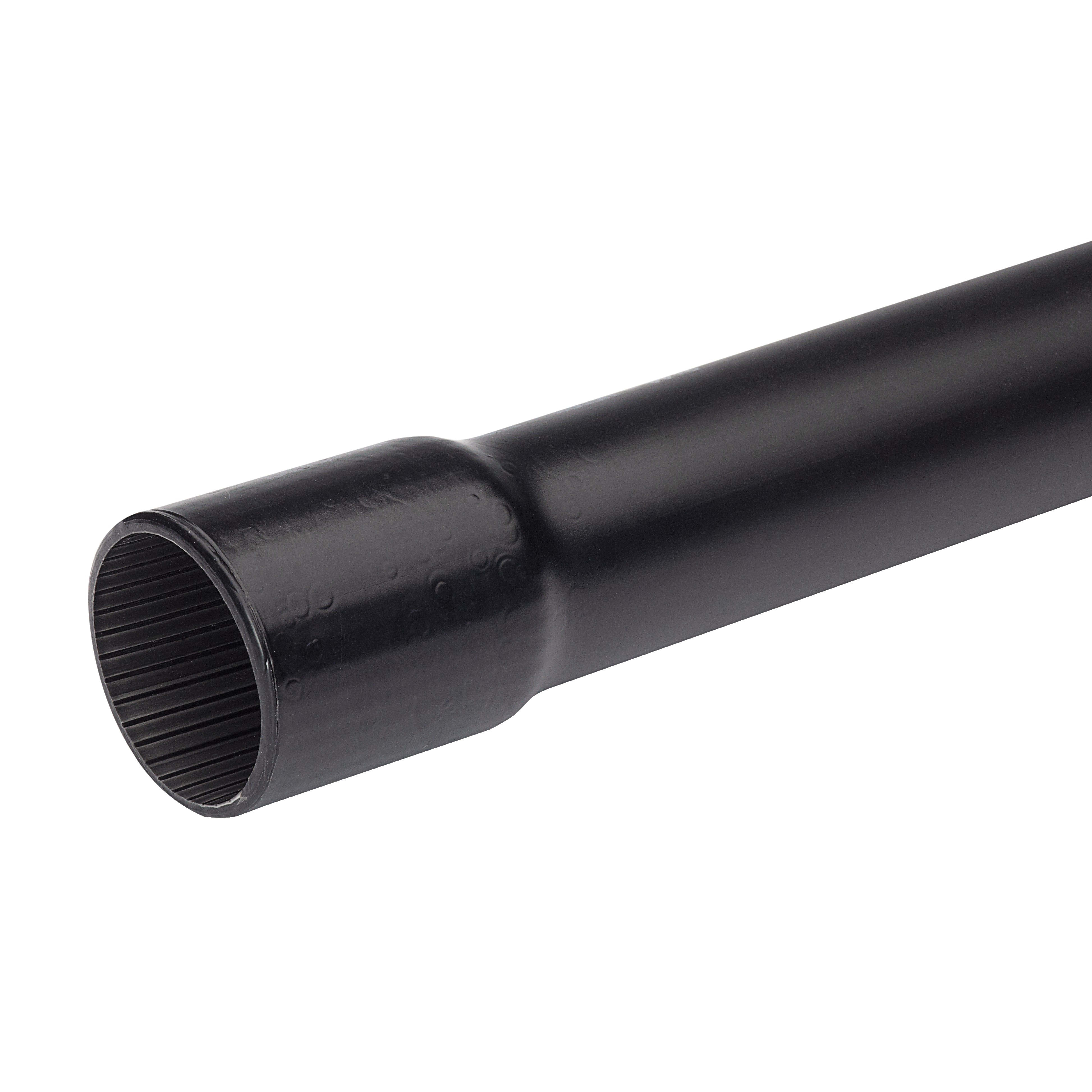 Schneider Electric - Mureva Tube - conduit rigide tulipé sans halogène noir Ø32mm - au mètre linéaire
