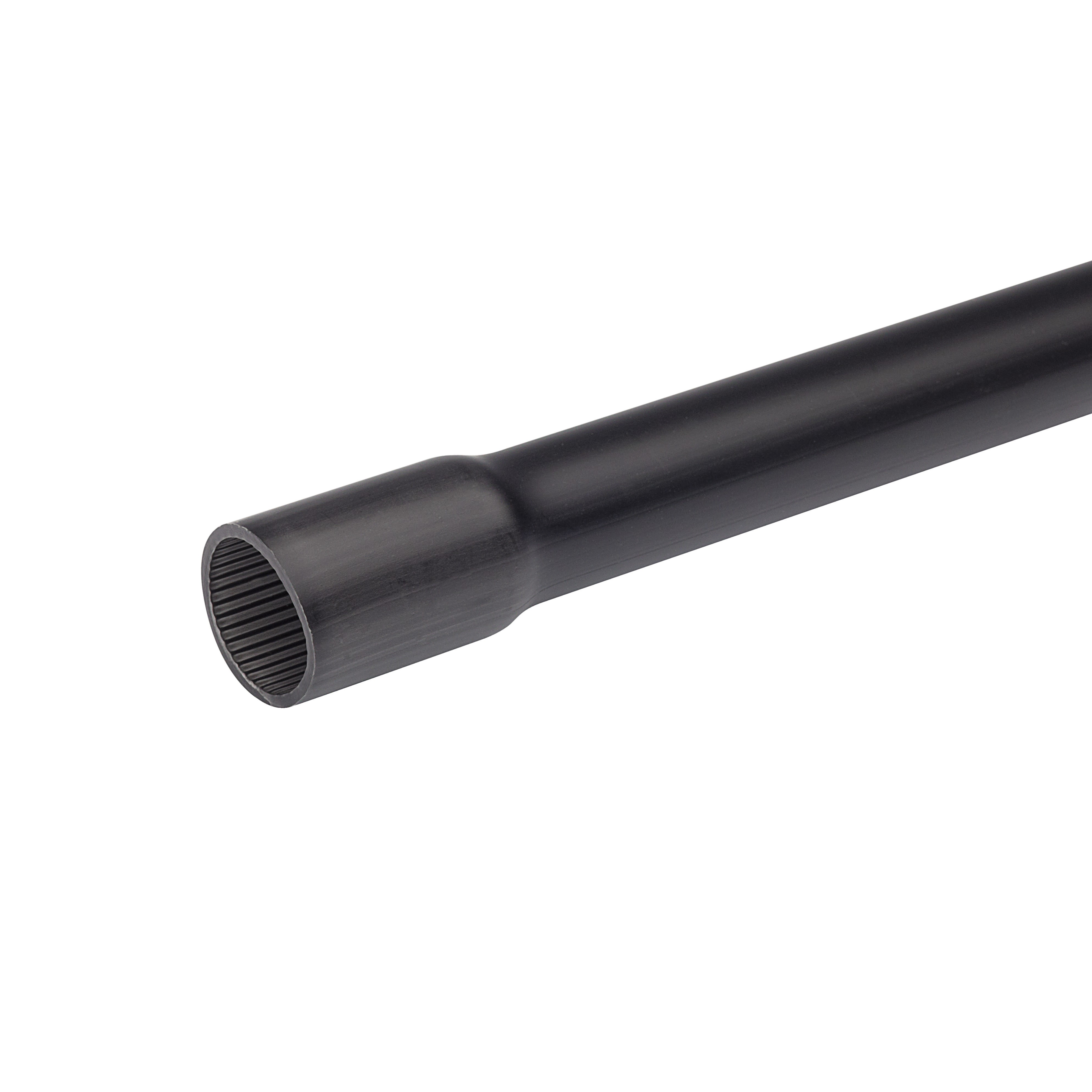 Schneider Electric - Mureva Tube - conduit rigide tulipé sans halogène noir Ø20mm - au mètre linéaire