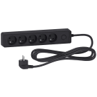 Schneider Electric - Odace - Rallonge multiprises 5 prises 2P+T - anthracite - 3m