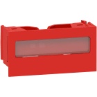 Schneider Electric - OptiLine 45 - clip de verrouillage pour goulotte - porte etiquette - rouge