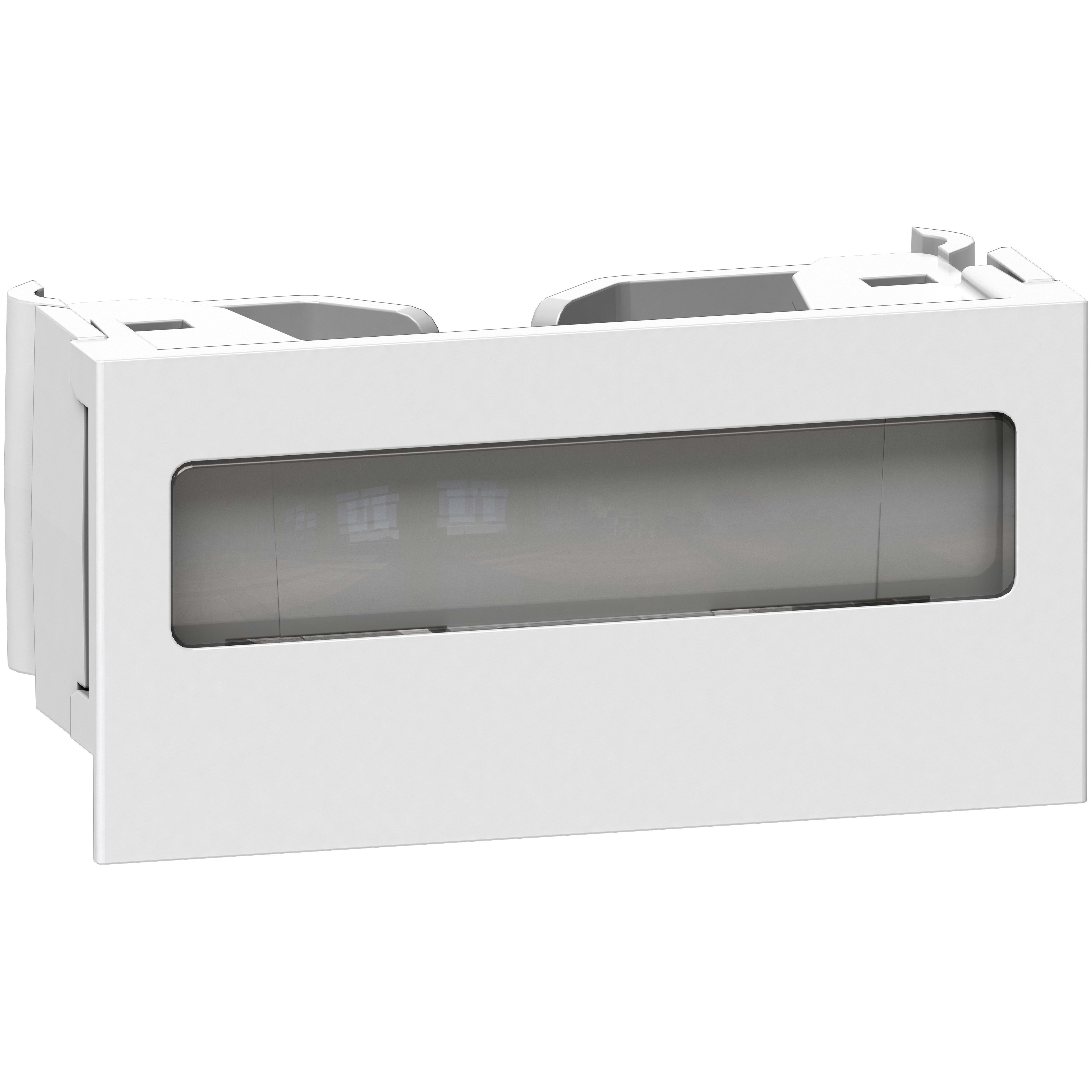 Schneider Electric - OptiLine 45 - clip de verrouillage pour goulotte - porte etiquette - blc polaire