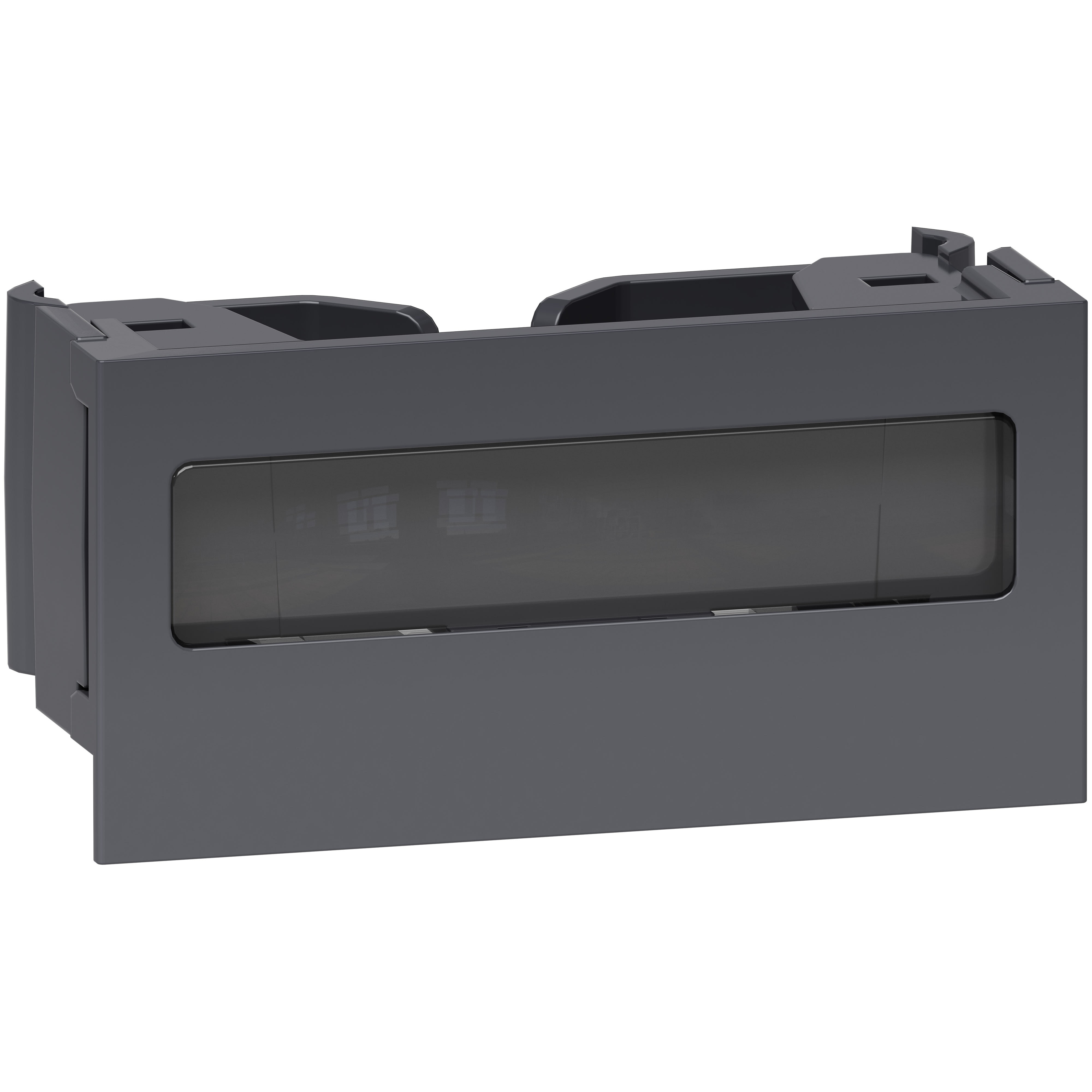 Schneider Electric - OptiLine 45 - clip de verrouillage pour goulotte - porte etiquette - anthracite