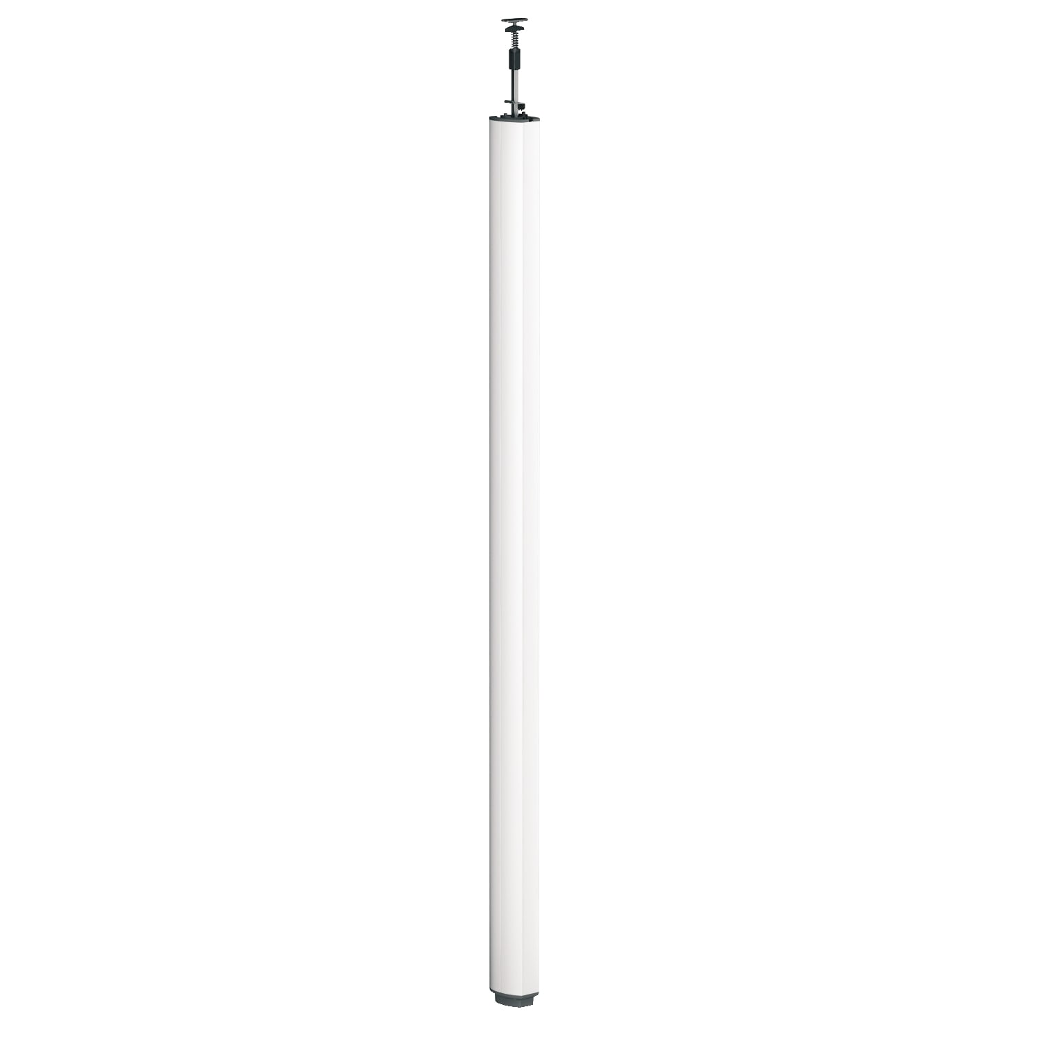 Schneider Electric - OptiLine 45, colonne fixe à vérin aluminium laqué blanc P 2 faces de 3,5 à 3,9 m