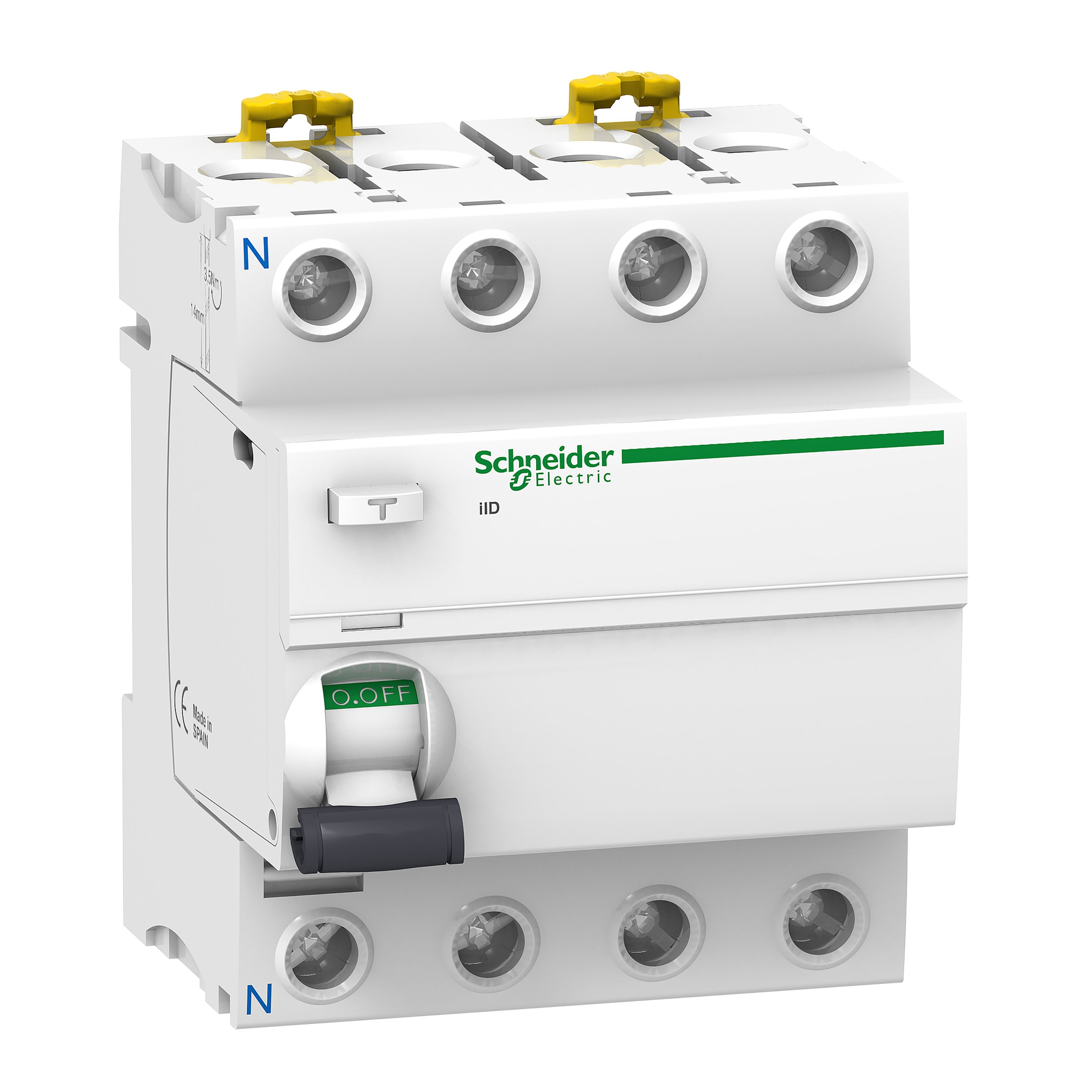 Schneider Electric - Acti9, iID interrupteur différentiel 4P 63A 30mA type Asi