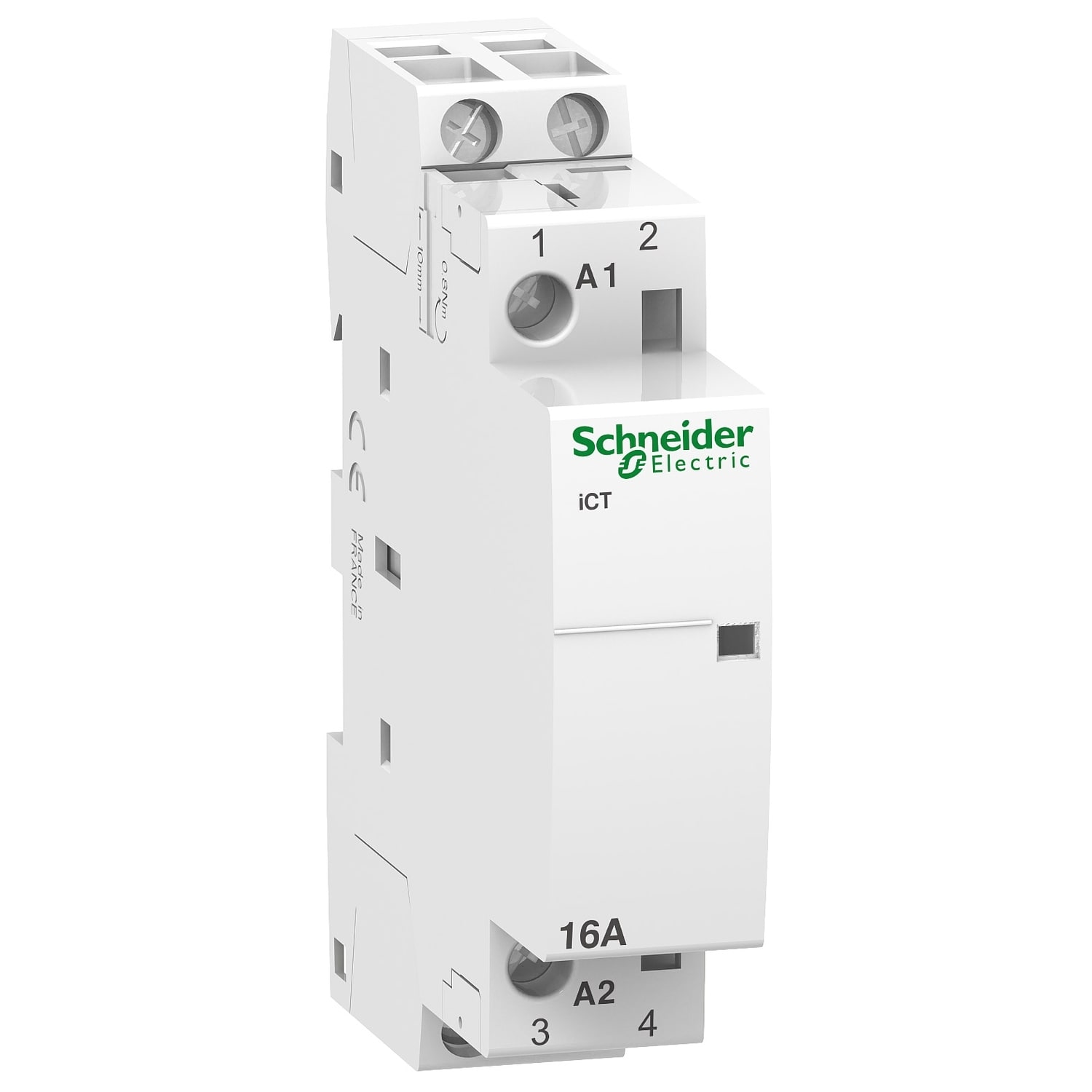 Schneider Electric - Acti9 iCT - Contacteur auxiliarisable - 2P - 16A - 2NO - 12Vca - 50Hz