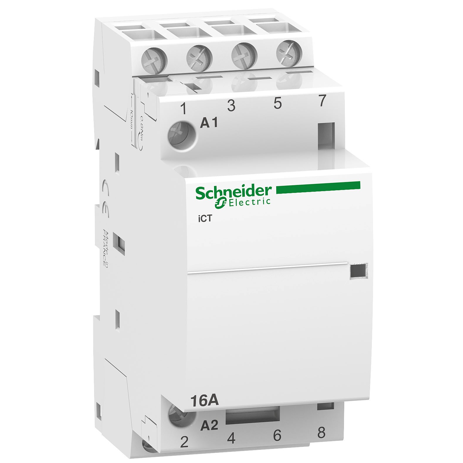 Schneider Electric - Acti9 iCT - Contacteur auxiliarisable - 4P - 16A - 4NO - 24Vca - 50Hz