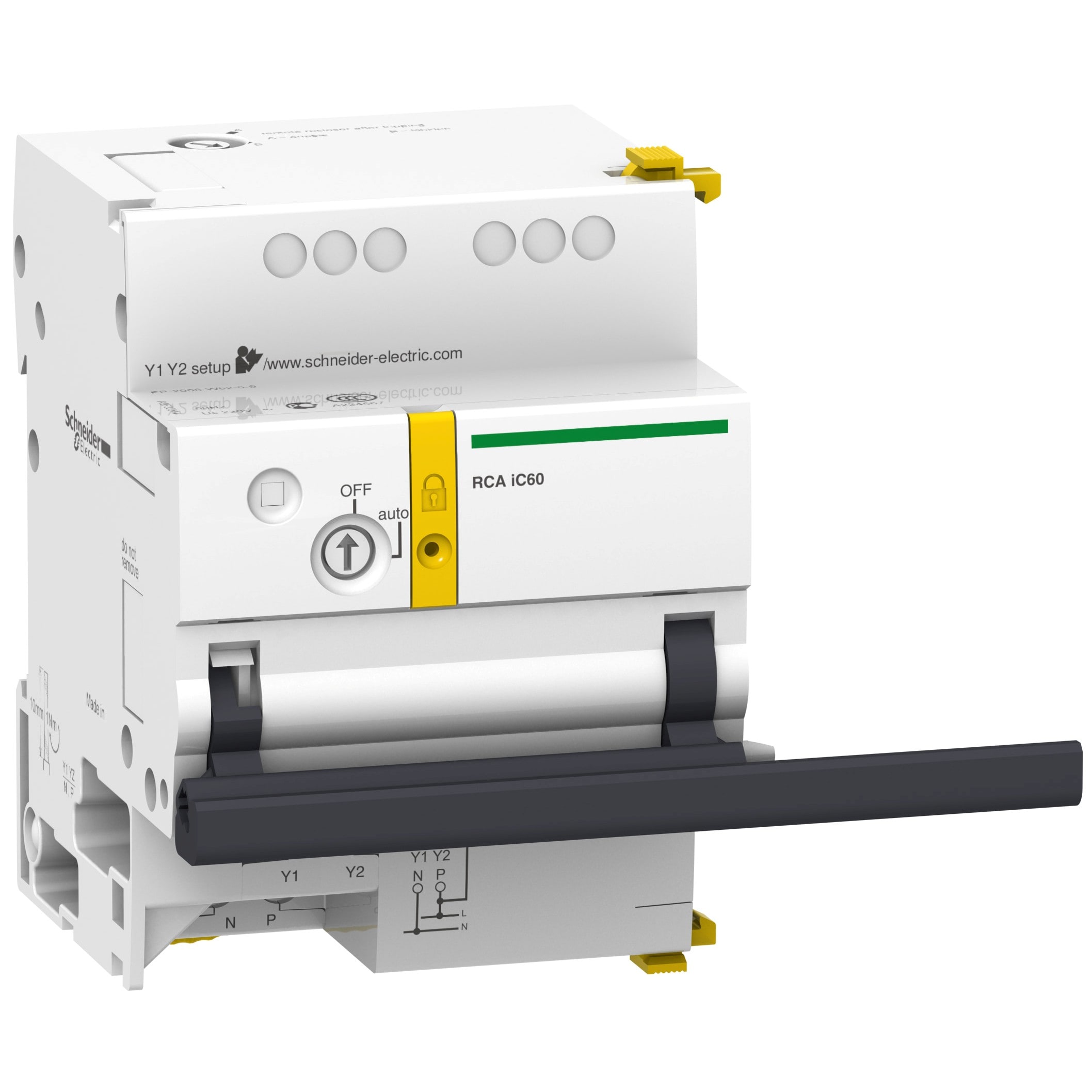 Schneider Electric - Acti9, RCA télécommande pour disj iC60 3P, 4P sans interface Ti24 230VCA 50Hz