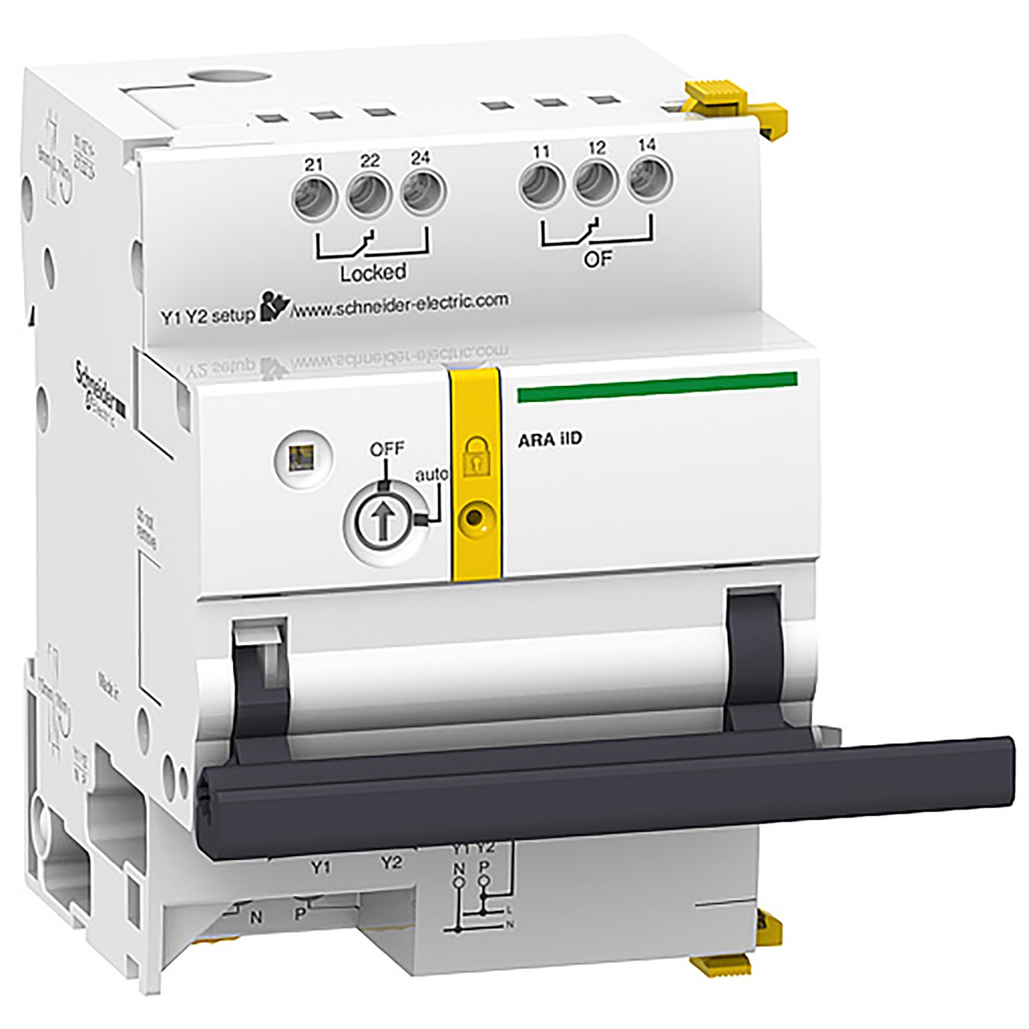 Schneider Electric - Acti9, ARA iID automatisme de réarmement pour inter différentiel 4P 230VCA 50Hz