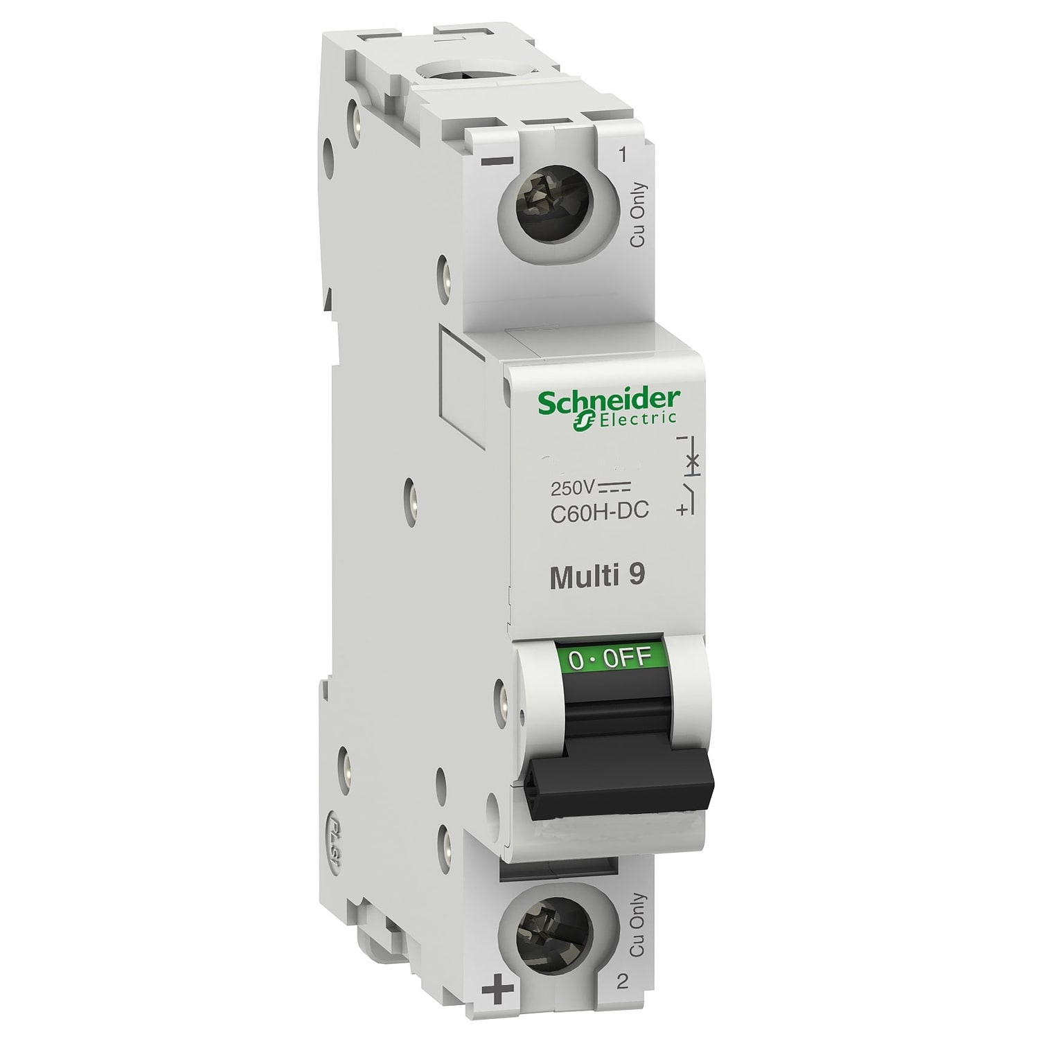 Schneider Electric - Multi9 C60H DC - disjoncteur miniature - 1P - 12V à 250V CC - 5A - courbe C