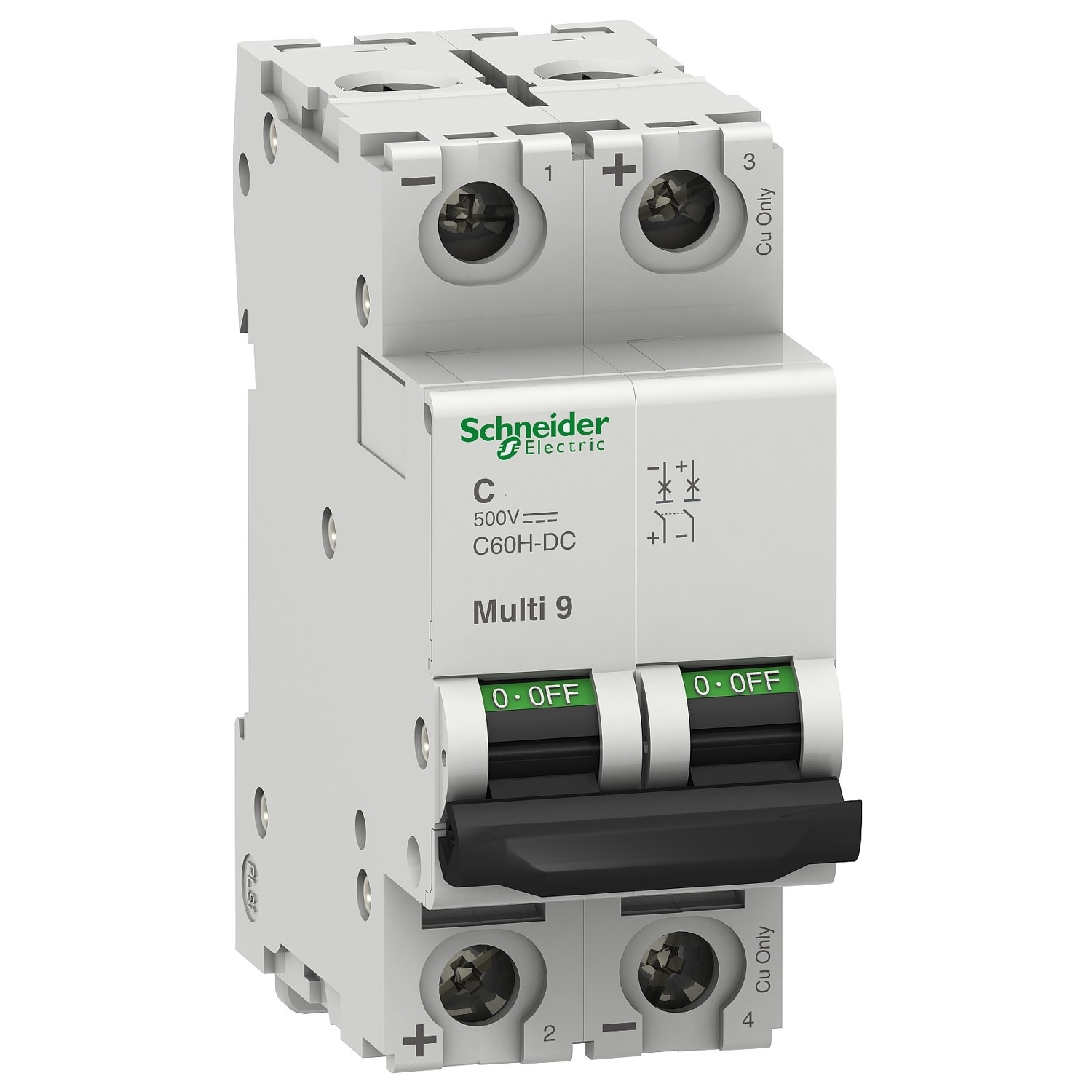 Schneider Electric - C60H DC - Disjoncteur c60h-dc 500vdc 30a 2p c