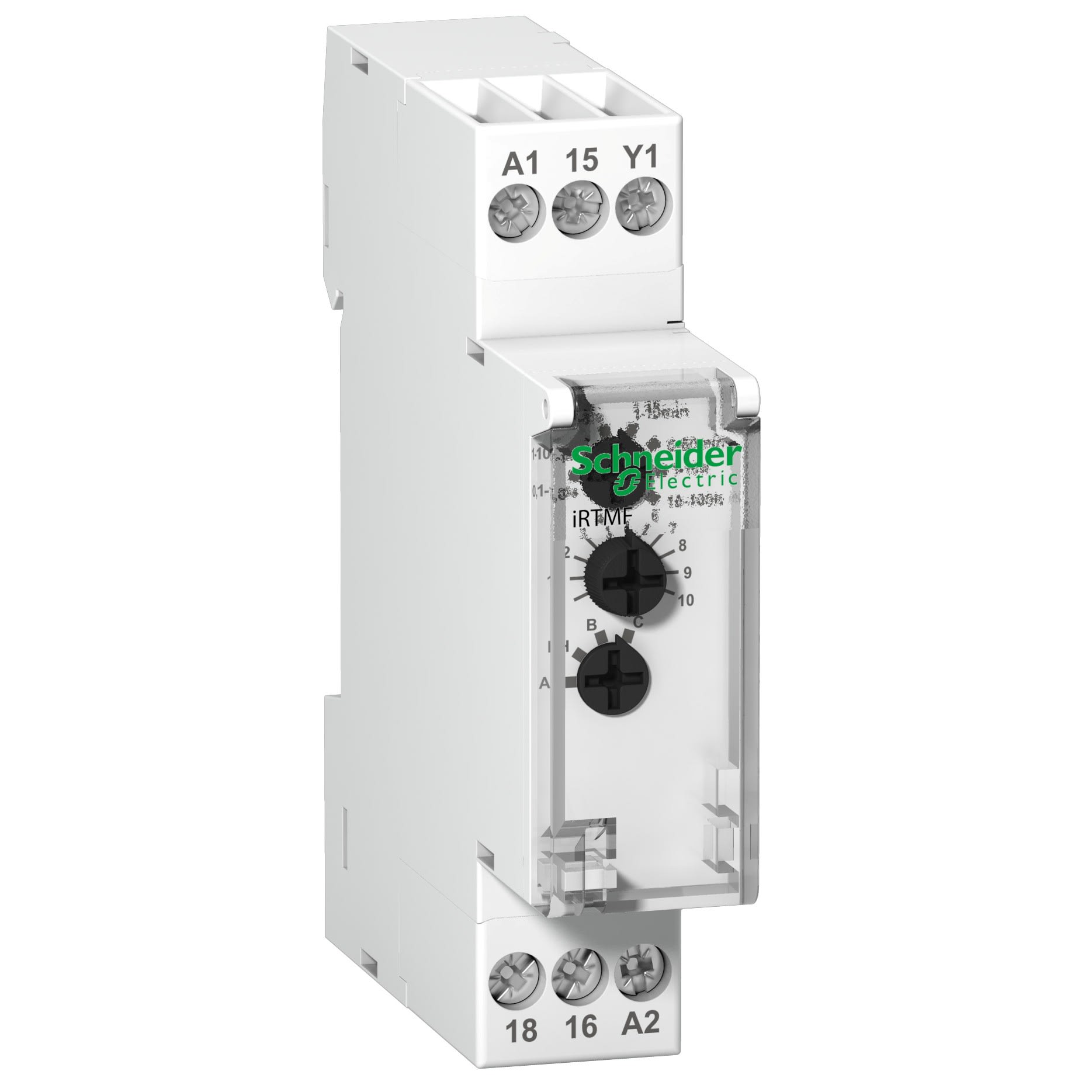 Schneider Electric - Acti9, RTMF, relais temporise multifonction 1OF 12...240VCA-CC