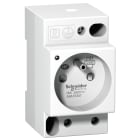 Schneider Electric - Prise de courant modulaire 16A 2P+T avec voyant standard français 250V