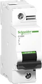 Schneider Electric - Acti9 C120H Disjoncteur Modulaire 1P 63 A, courbe C, 15 kA