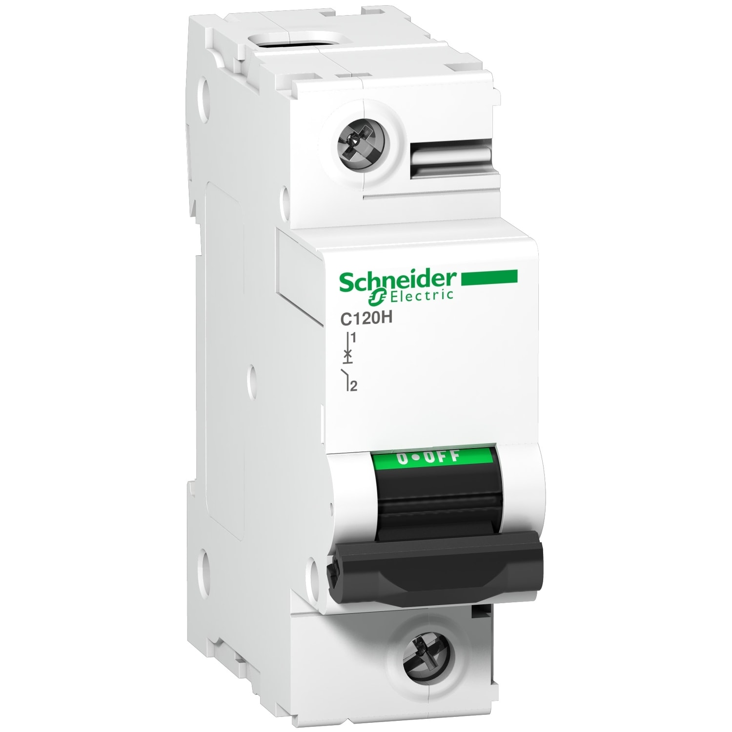 Schneider Electric - Acti9 C120H Disjoncteur Modulaire 1P 80 A, courbe C, 15 kA
