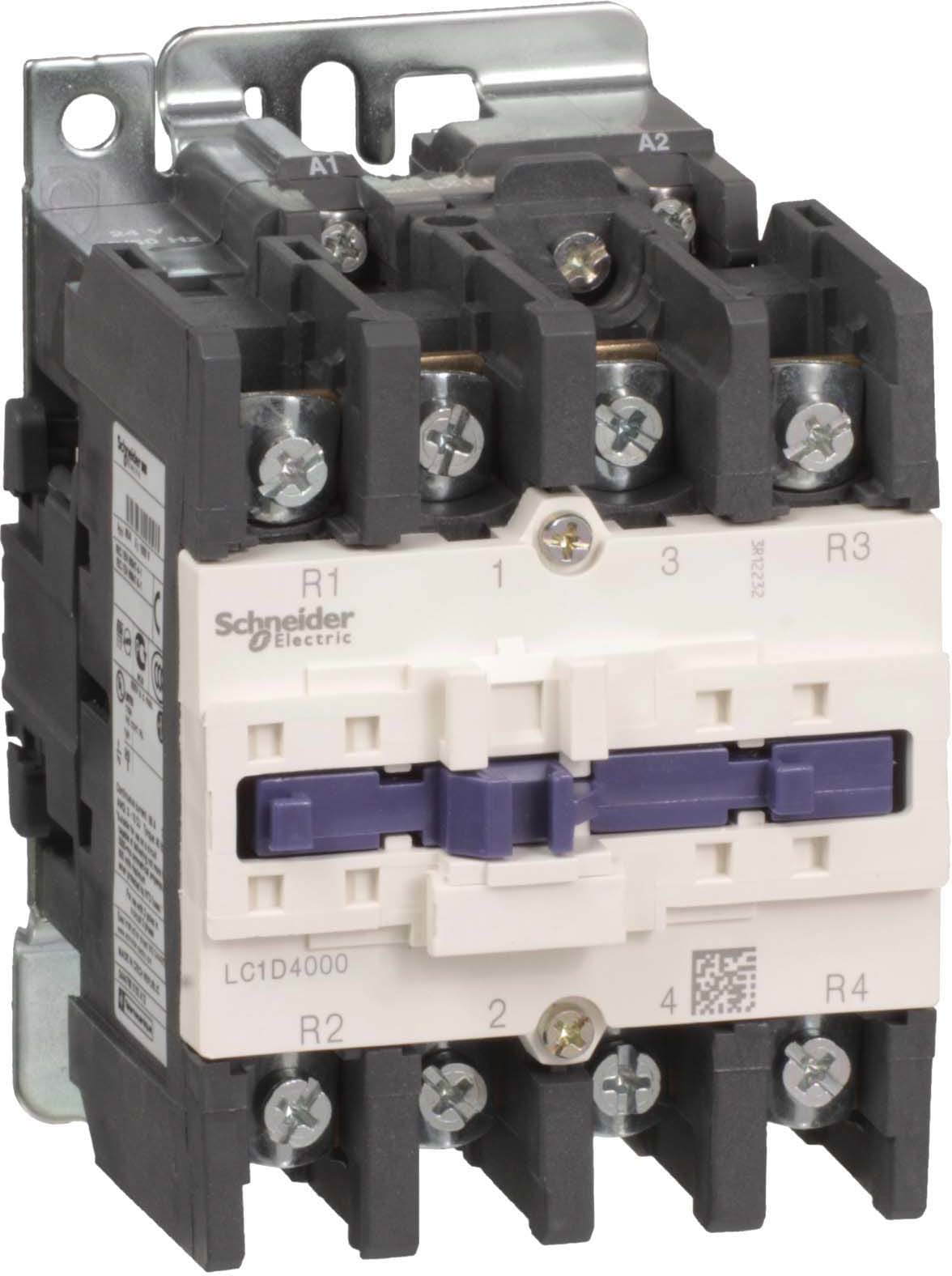 Schneider Electric - TeSys LC1D - contacteur - 4P (2F+2O) - AC-1 440V - 60A - bobine 220Vca - 50Hz