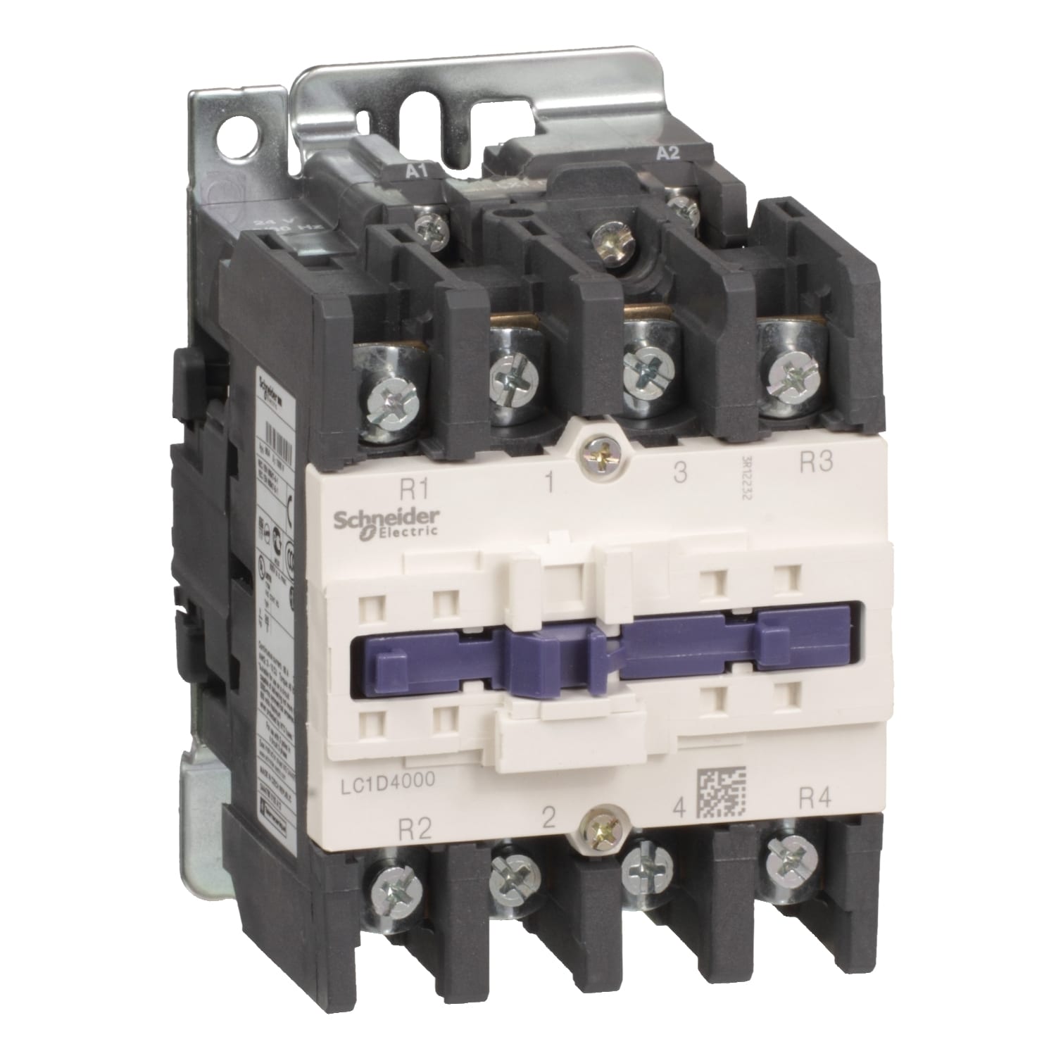 Schneider Electric - TeSys LC1D - contacteur - 4P (2F+2O) - AC-1 440V - 60A - bobine 120Vca 60Hz