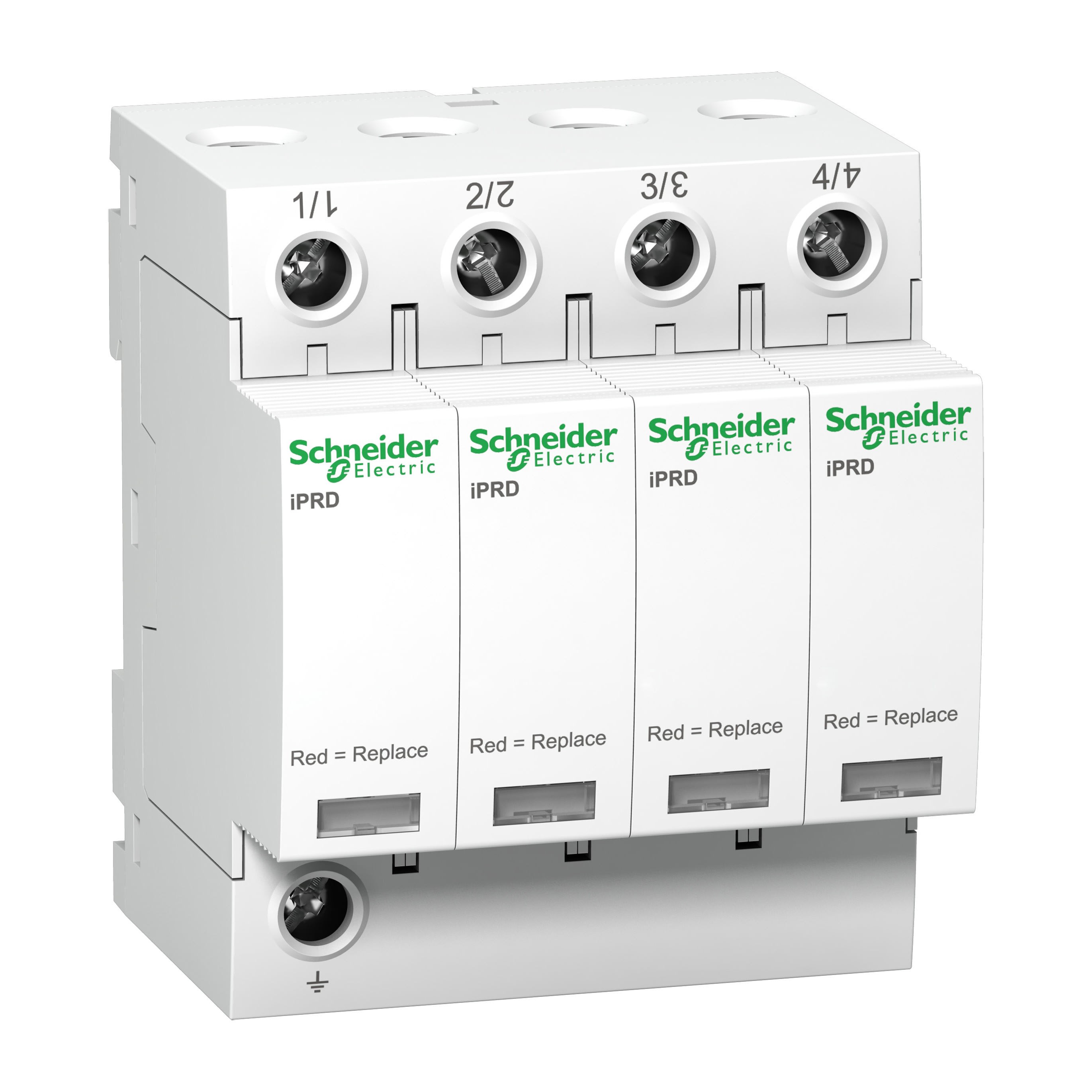 Schneider Electric - Acti9 - Parafoudre IPRD20r - 4P - 20kA - 460V - avec report de signalisation