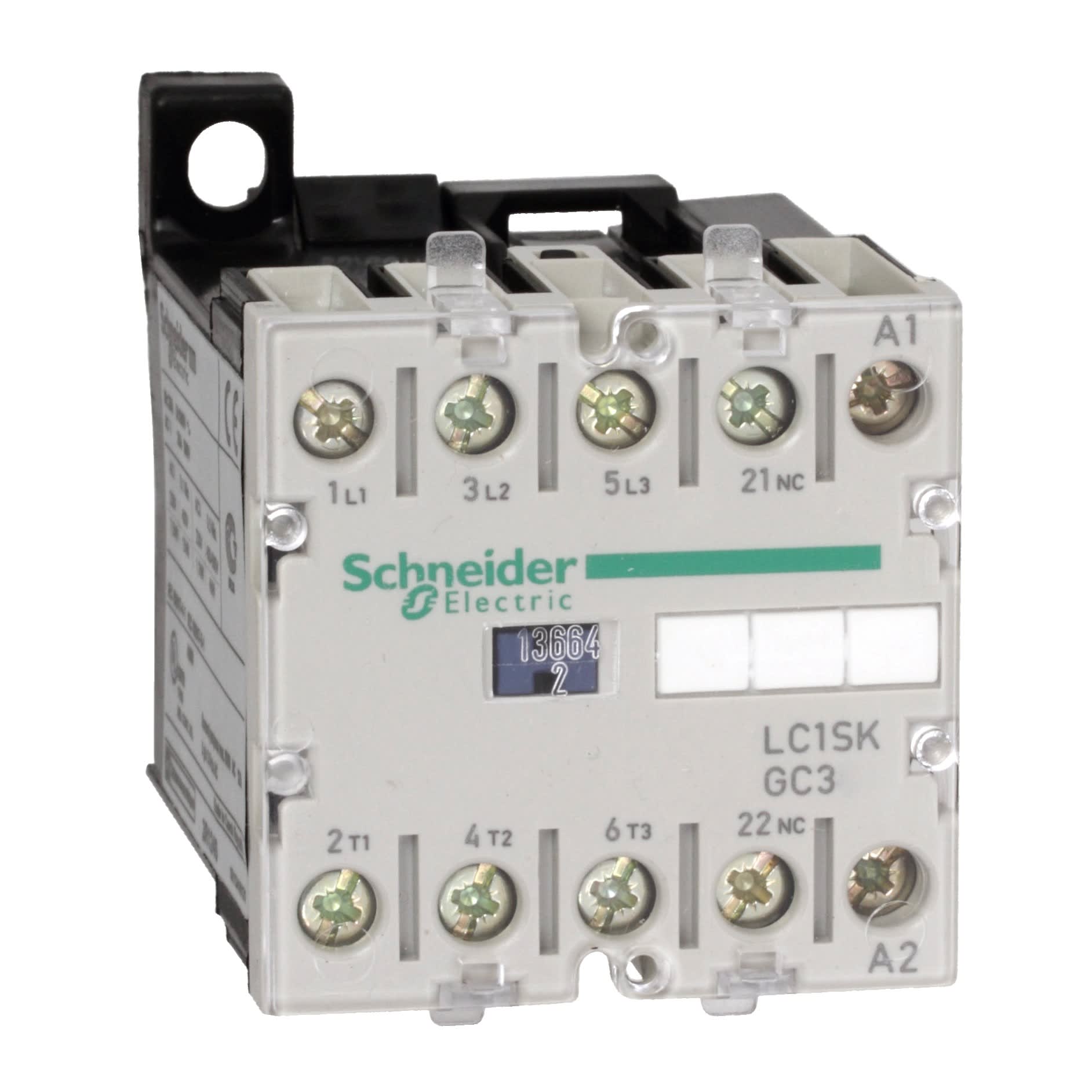 Schneider Electric - TeSys LC1SK - contacteur - 3P - AC-3 400V 9A - bobine 220Vca