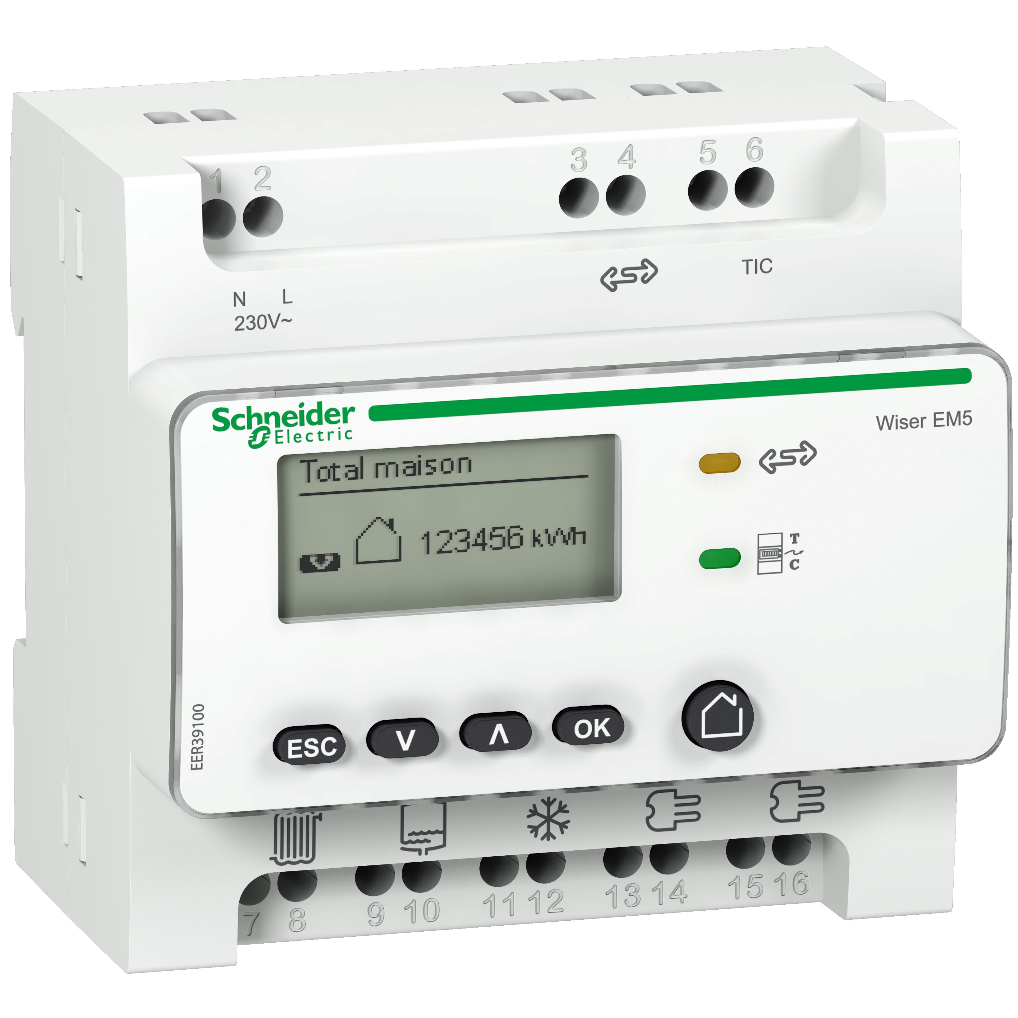 Schneider Electric - Wiser Energy - compteur des usages electriques RT2012