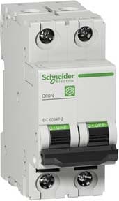 Schneider Electric - Multi9 C60N - disjoncteur 2P - 32A - courbe D - 10KA