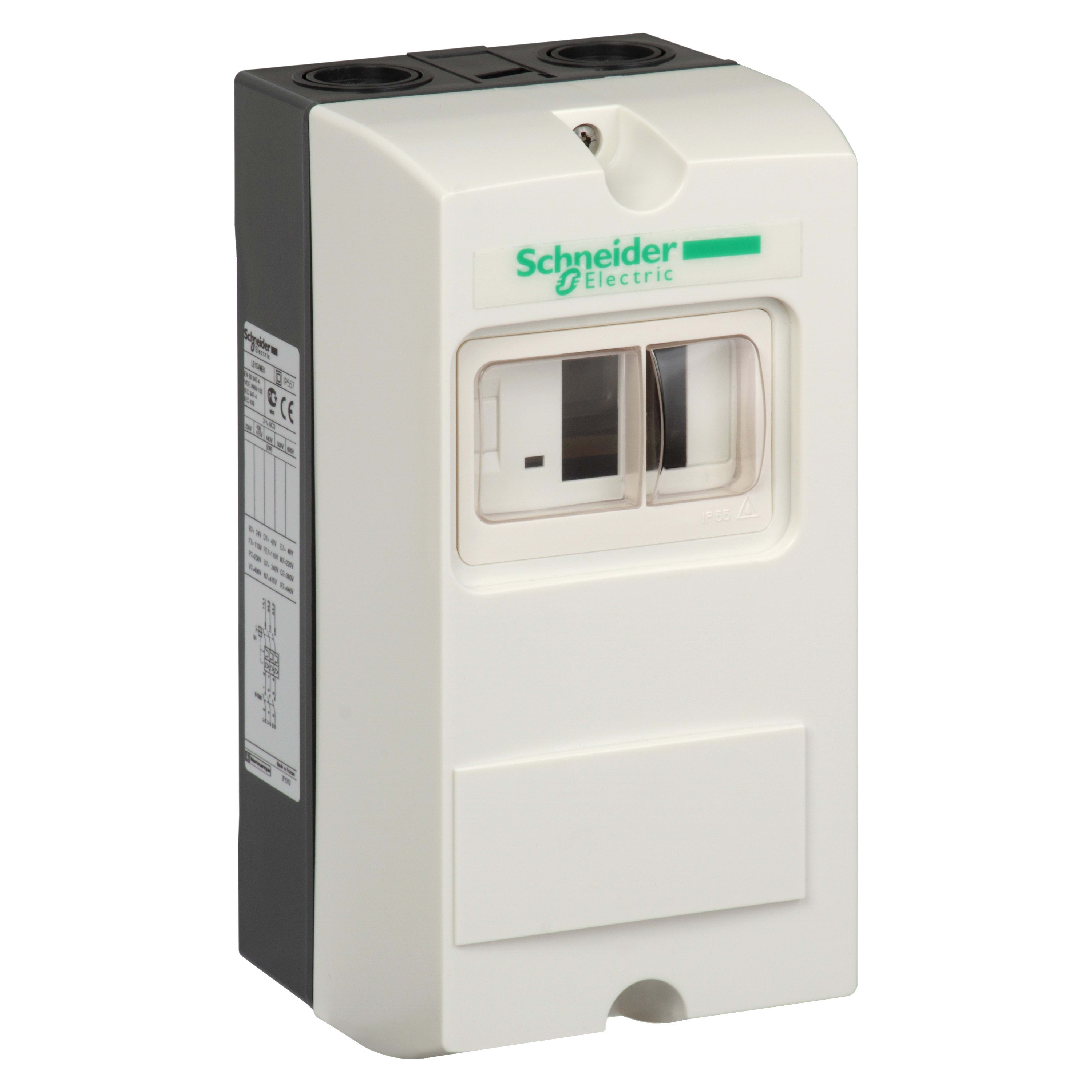 Schneider Electric - TeSys LE1GV - coffret sans démarreur avec kit d'étanchéité monté