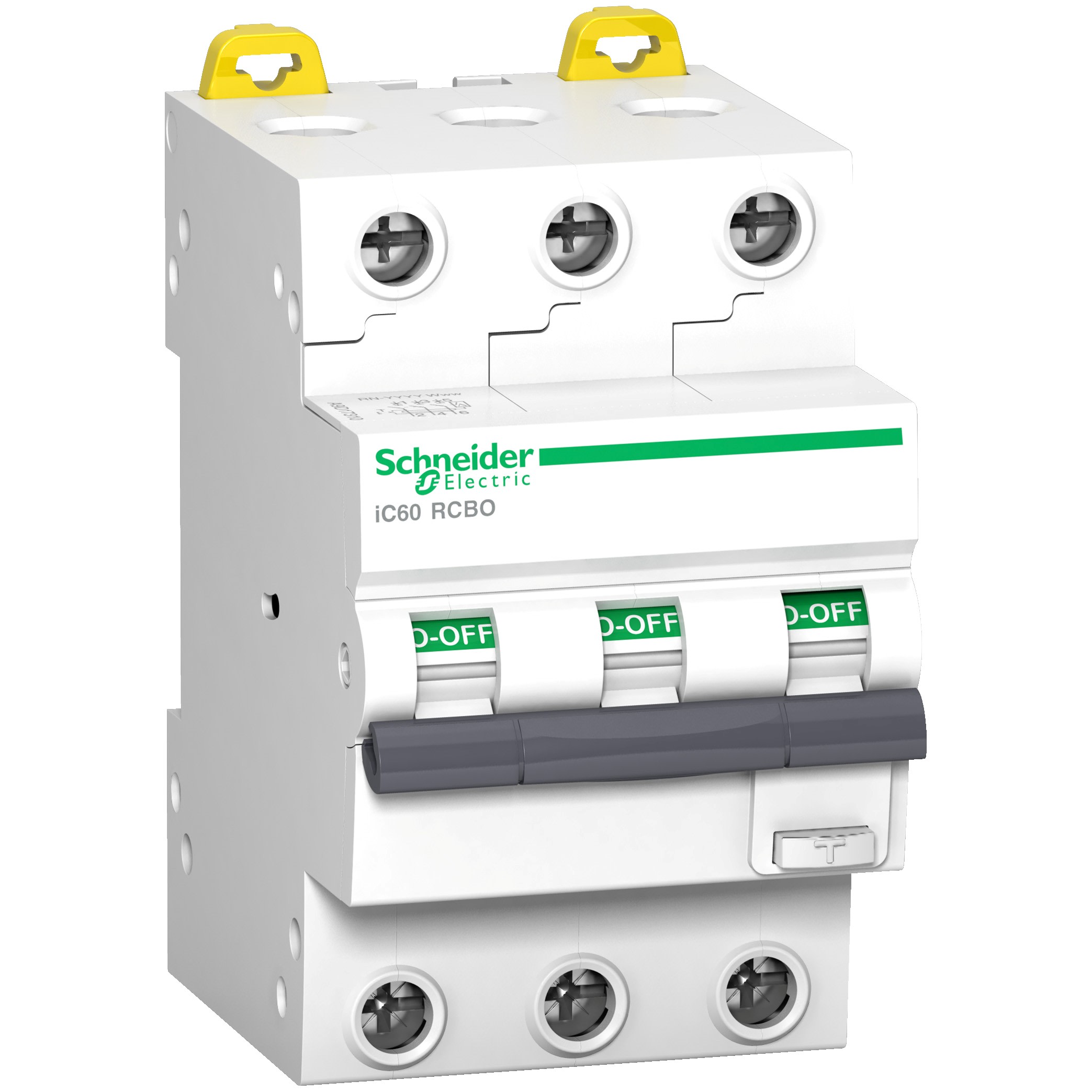 Schneider Electric - Acti9 IC60 RCBO 3P 16A Cb C 30mA Type A 10KA Régime IT 230V