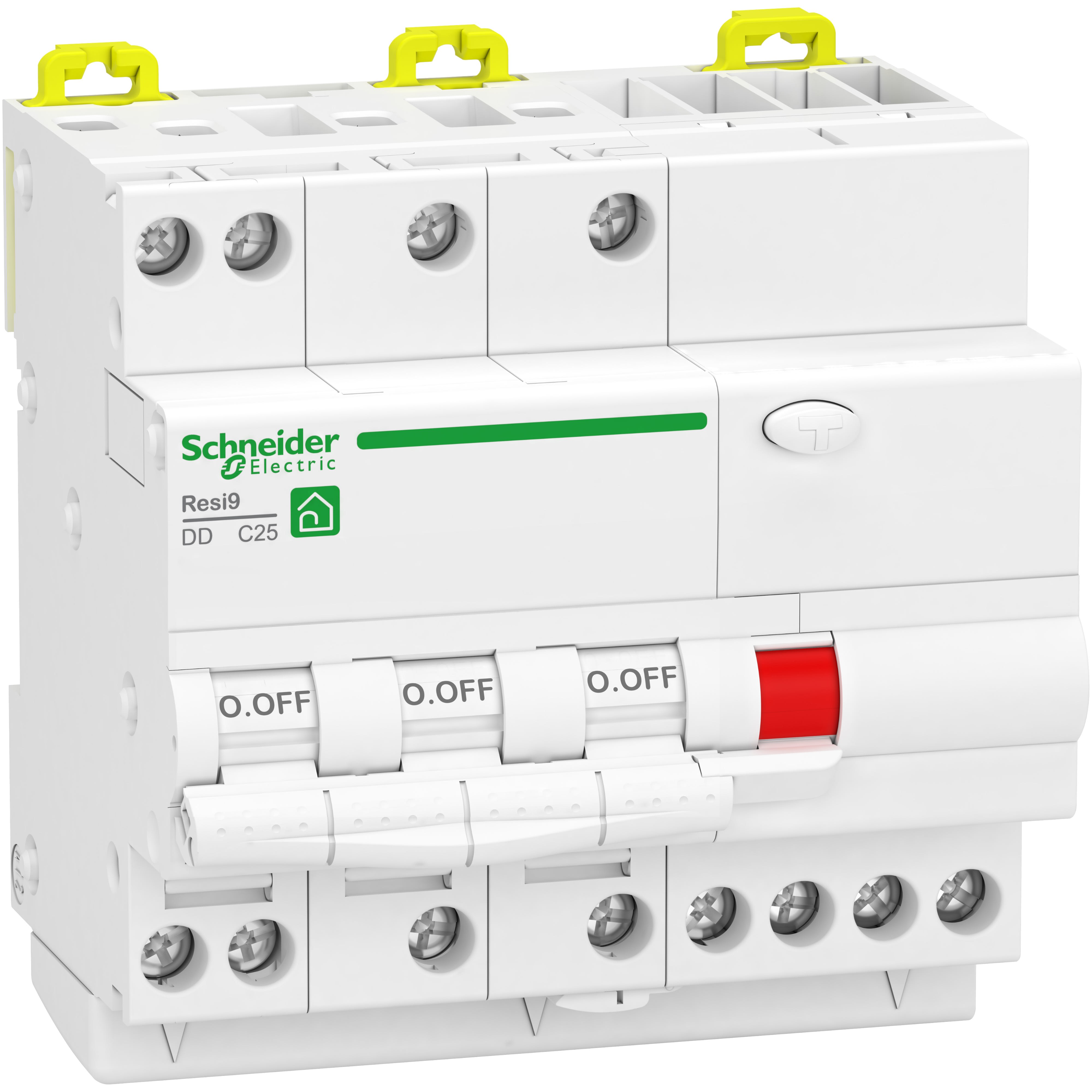 Schneider Electric - Resi9 - disjoncteur différentiel - 3P+N - 32A - 30mA - courbe C - type Asi