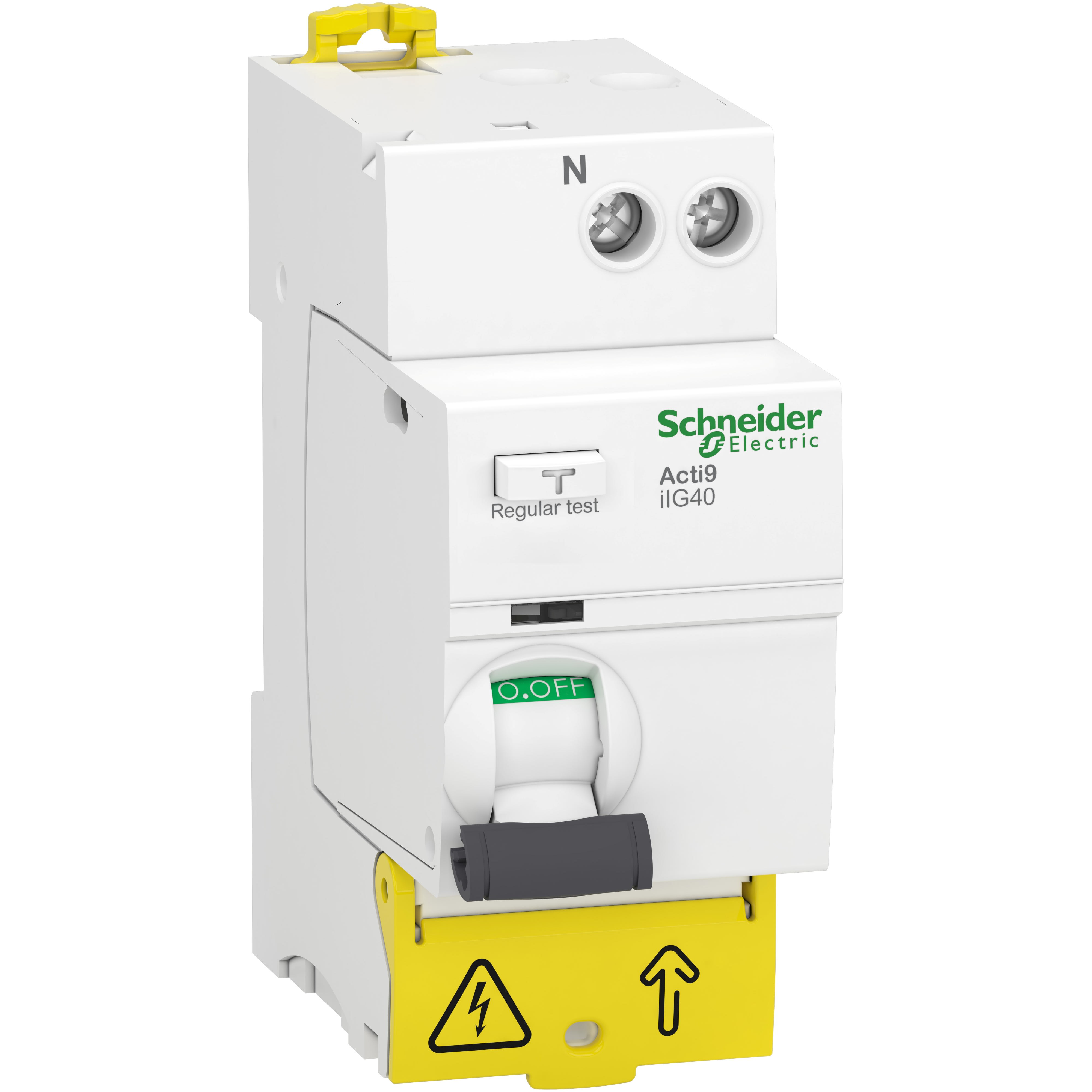 Schneider Electric - Acti9 iIG40 - Inter. diff tête de groupe - 1P+N - 25A - 30mA - Type AC