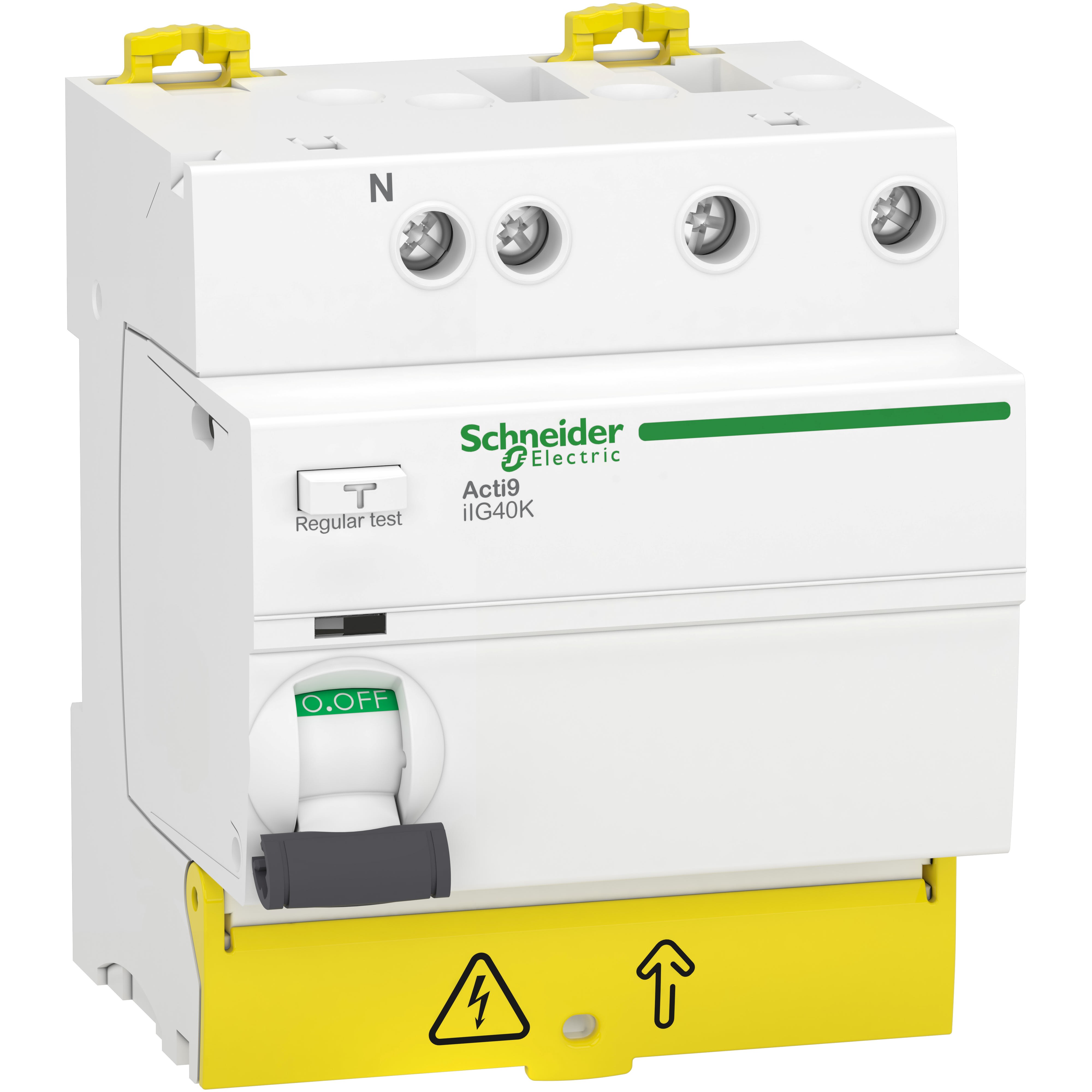 Schneider Electric - Acti9 iIG40K - Inter. diff tête de groupe - 3P+N - 40A - 30mA - Type AC