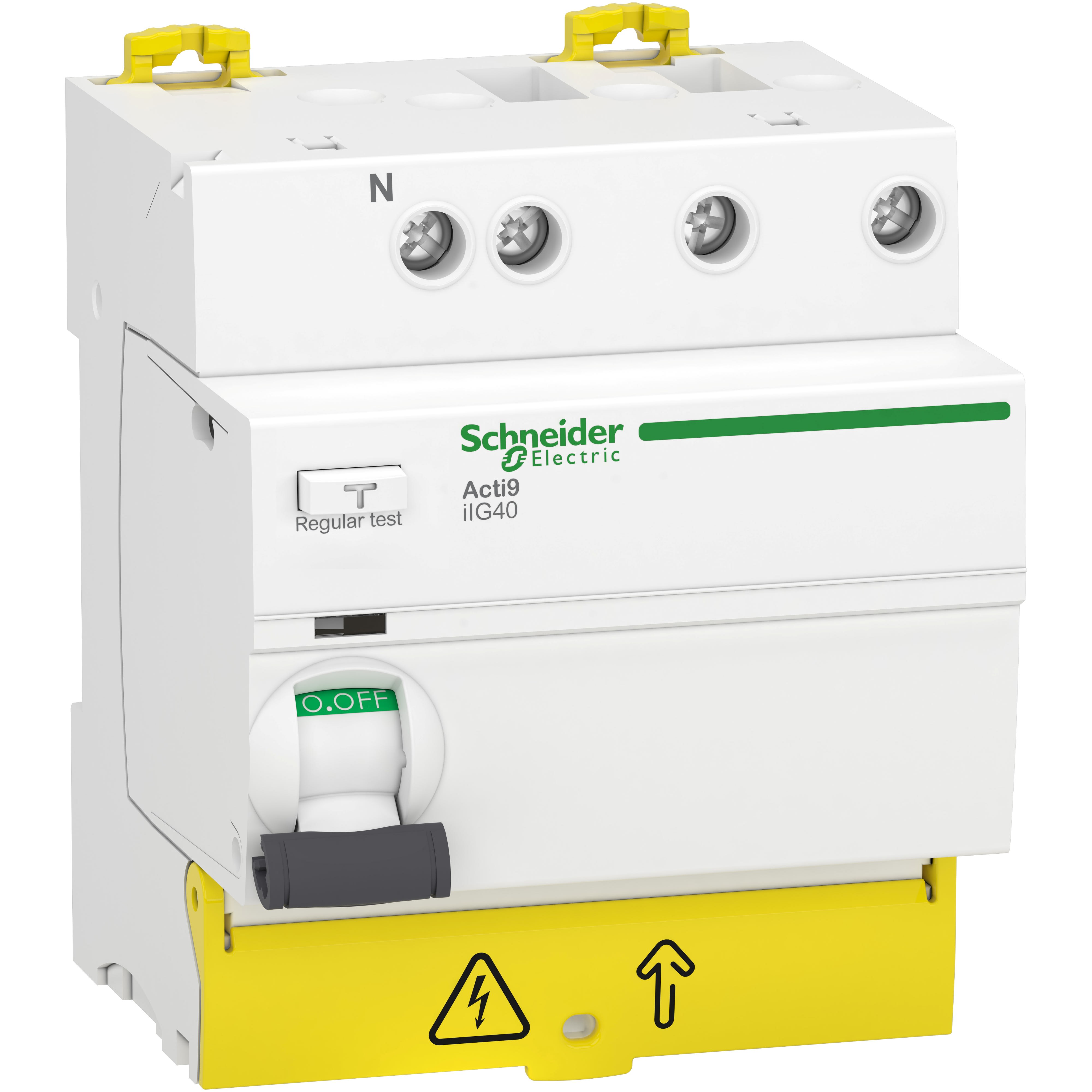 Schneider Electric - Acti9 iIG40 - Inter. diff tête de groupe - 3P+N - 40A - 30mA - Type AC
