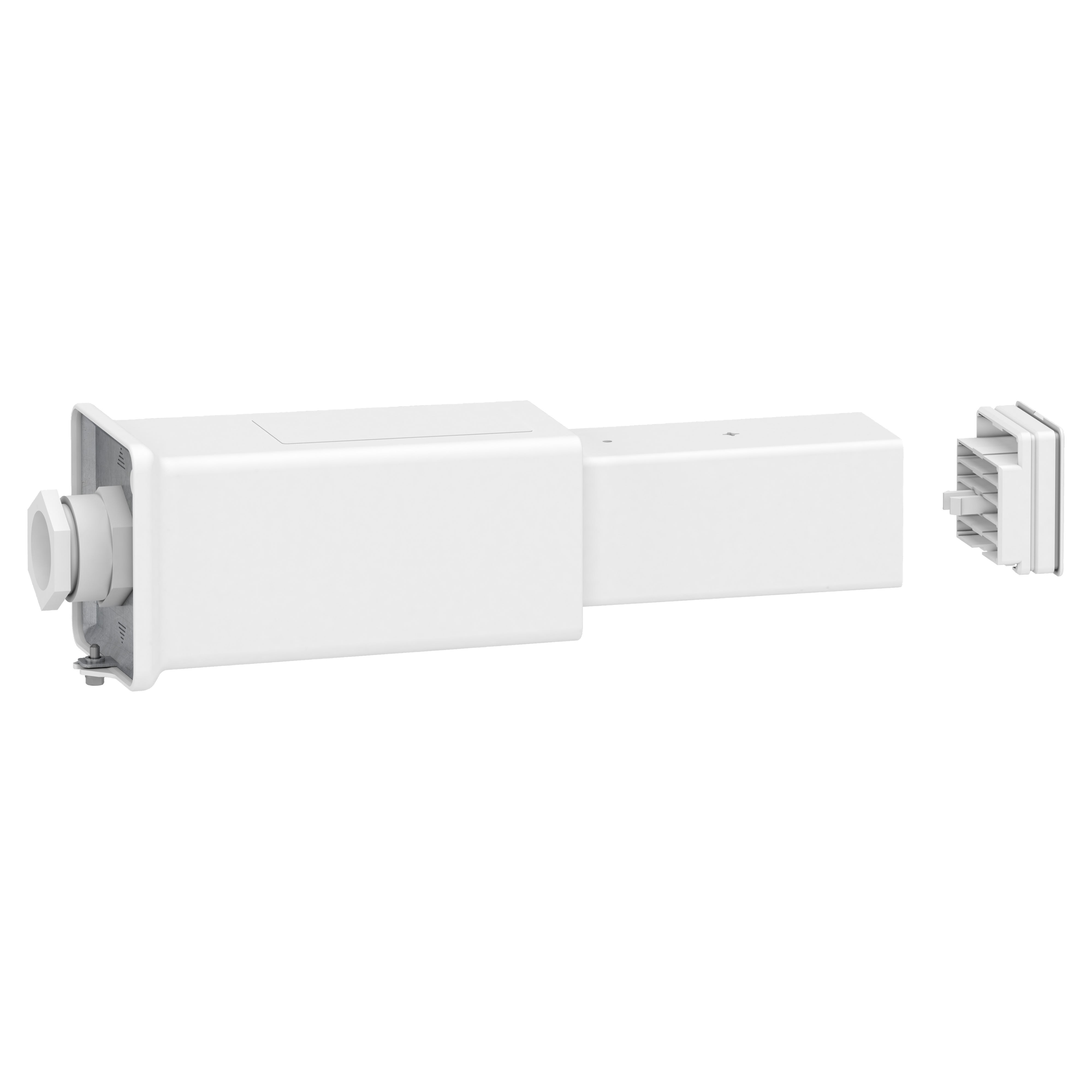 Schneider Electric - Canalis KBB - embout d'alimentation gauche 40A blanc - 3L+N+PE - bus