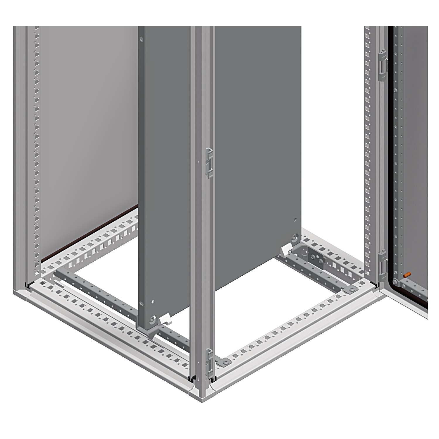 Schneider Electric - PanelSeT Accessoires -jeu 2 glissières - guidage - châssis - P500mm