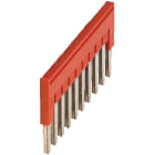 Schneider Electric - Pont enfichable - 10 points - pour bornes 2,5mm2 - rouge