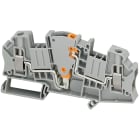 Schneider Electric - Borne à vis - sectionnable pour essais - 2 points - 6mm² - 30A - gris