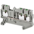 Schneider Electric - Linergy TR - Borne push-in - passant - 3 points - 2,5mm² - gris