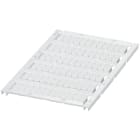 Schneider Electric - Carte avec 72 repères à clipser 5mm - 6 barrettes - vierge - blanc