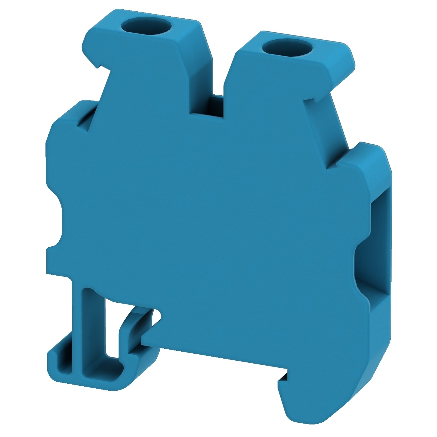 Schneider Electric - Borne à vis mini - pour rail DIN 15mm - Pasant - 2 points - 2,5mm² - bleu