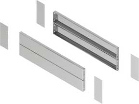 Schneider Electric - PanelSeT SFN Accessoires - jeu 2 panneaux latéraux - inox 304L - 500x200mm