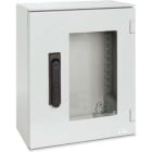Schneider Electric - PanelSeT - Coffret 430x330x200 - Porte vitrée serrure 3 pts - IP66 Ral 7035