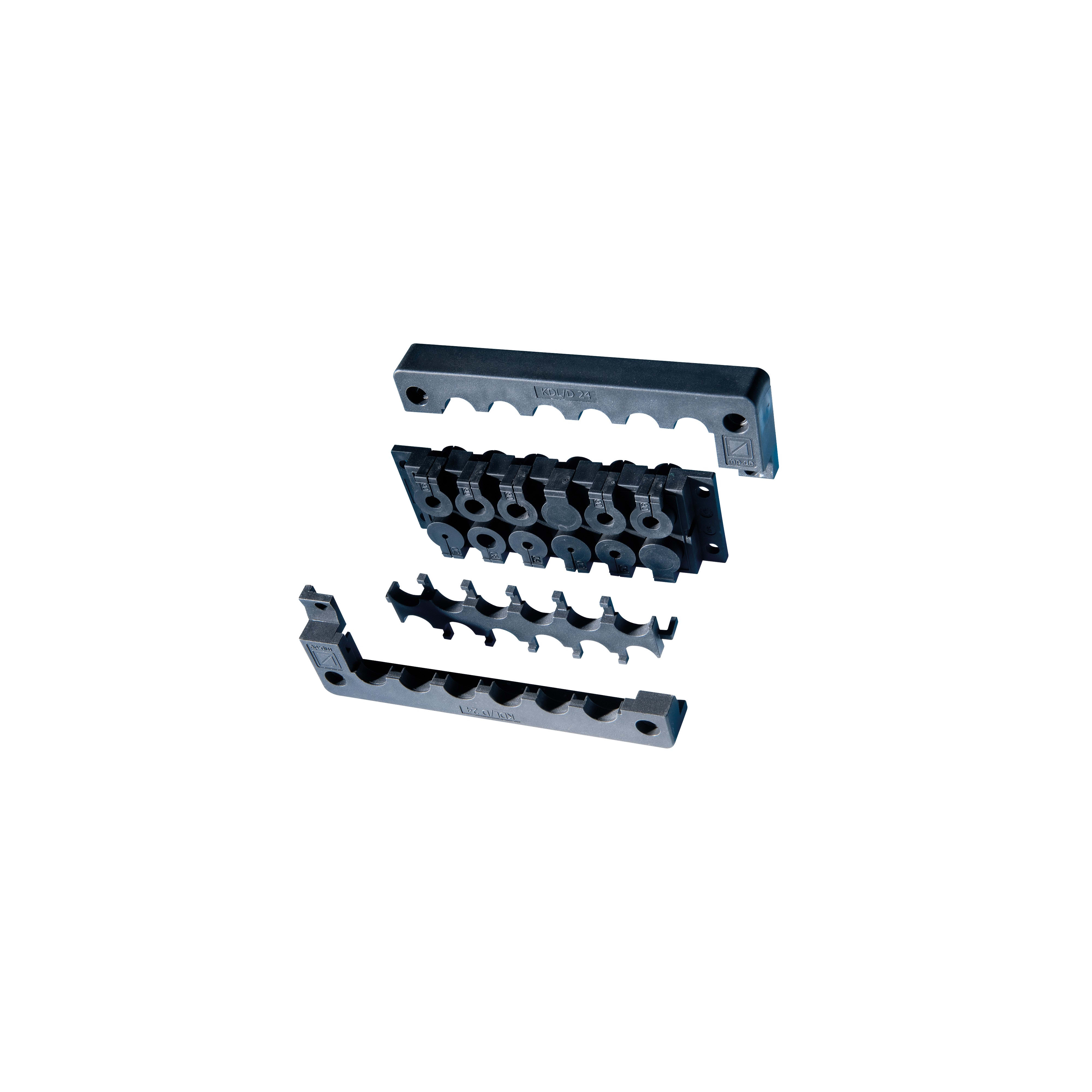 Schneider Electric - PanelSeT - plaque de 4 entrées de câbles - 112x36mm