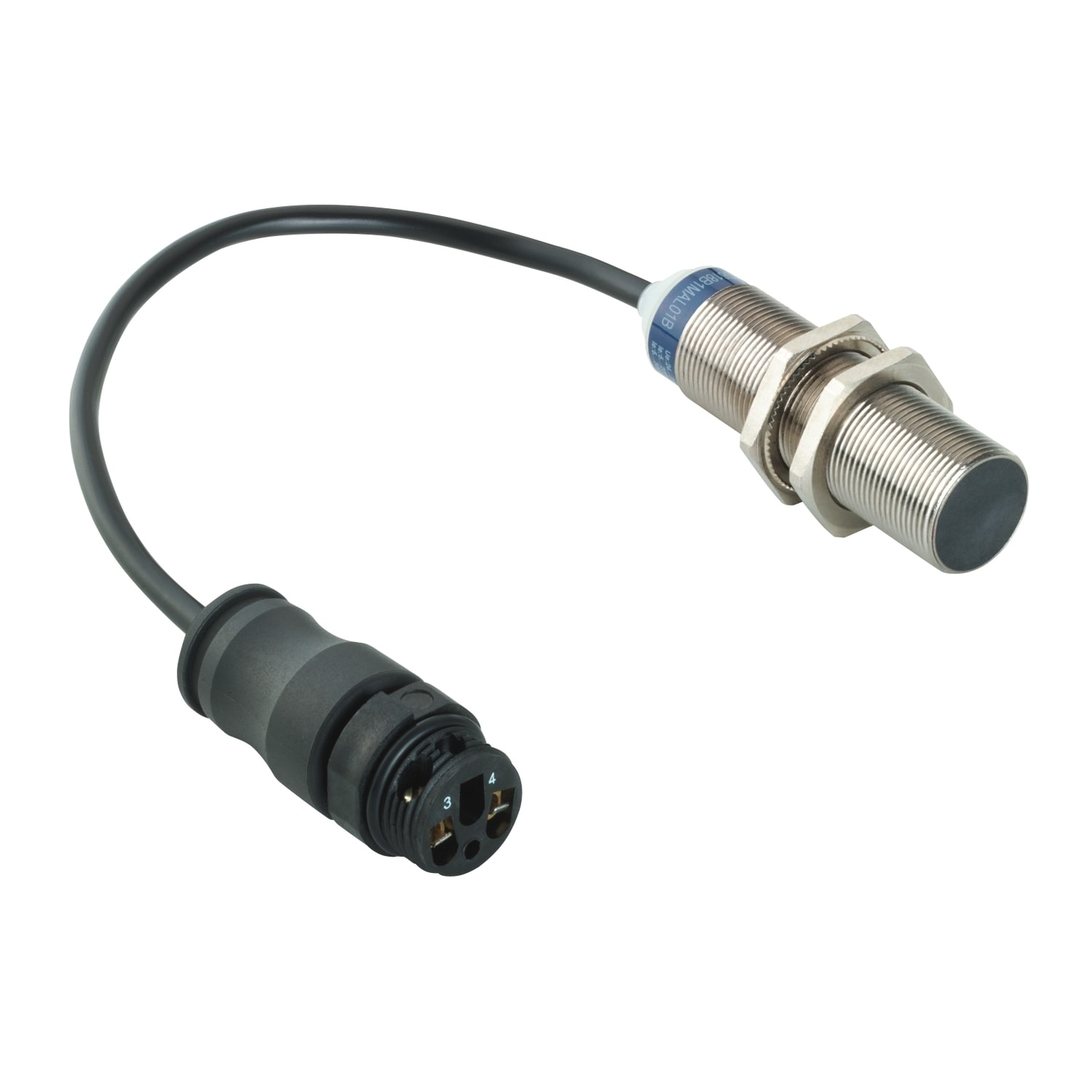 Telemecanique Sensors France - XS détecteur inductif métal - M18 L63mm noyable Sn8mm AC/DC NO - connec dép