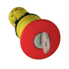 Schneider Electric - Harmony arrêt d'urgence - rouge Ø40mm - Ø22 - déverouillage à clé - 1O+1F