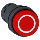Schneider Electric - Harmony bouton-poussoir dépassant - Ø22 - rouge - 1O+1F -Blanc O
